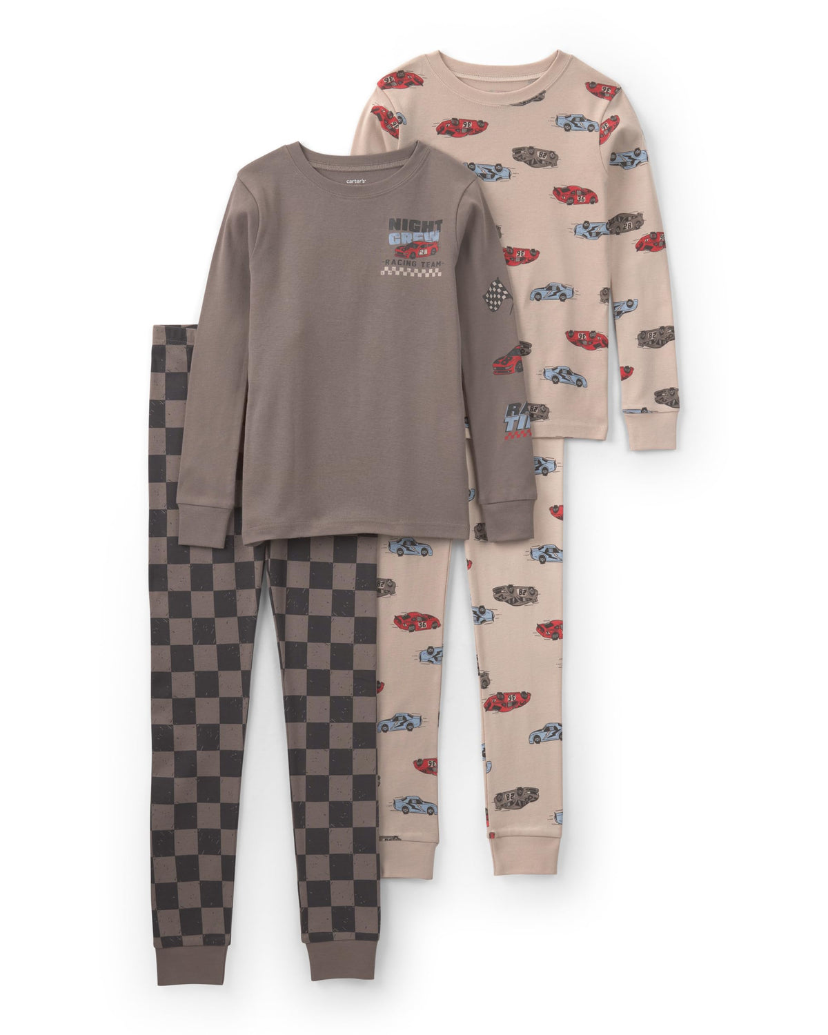 Carter's Boys' 4-piece Tight Fit Cotton Pajama Set