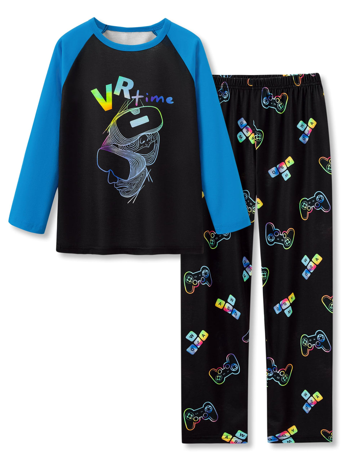Beezizac Boys Pajamas Game/Ninja/Dinosaur Long Sleeve & Pants PJ Size 6-18