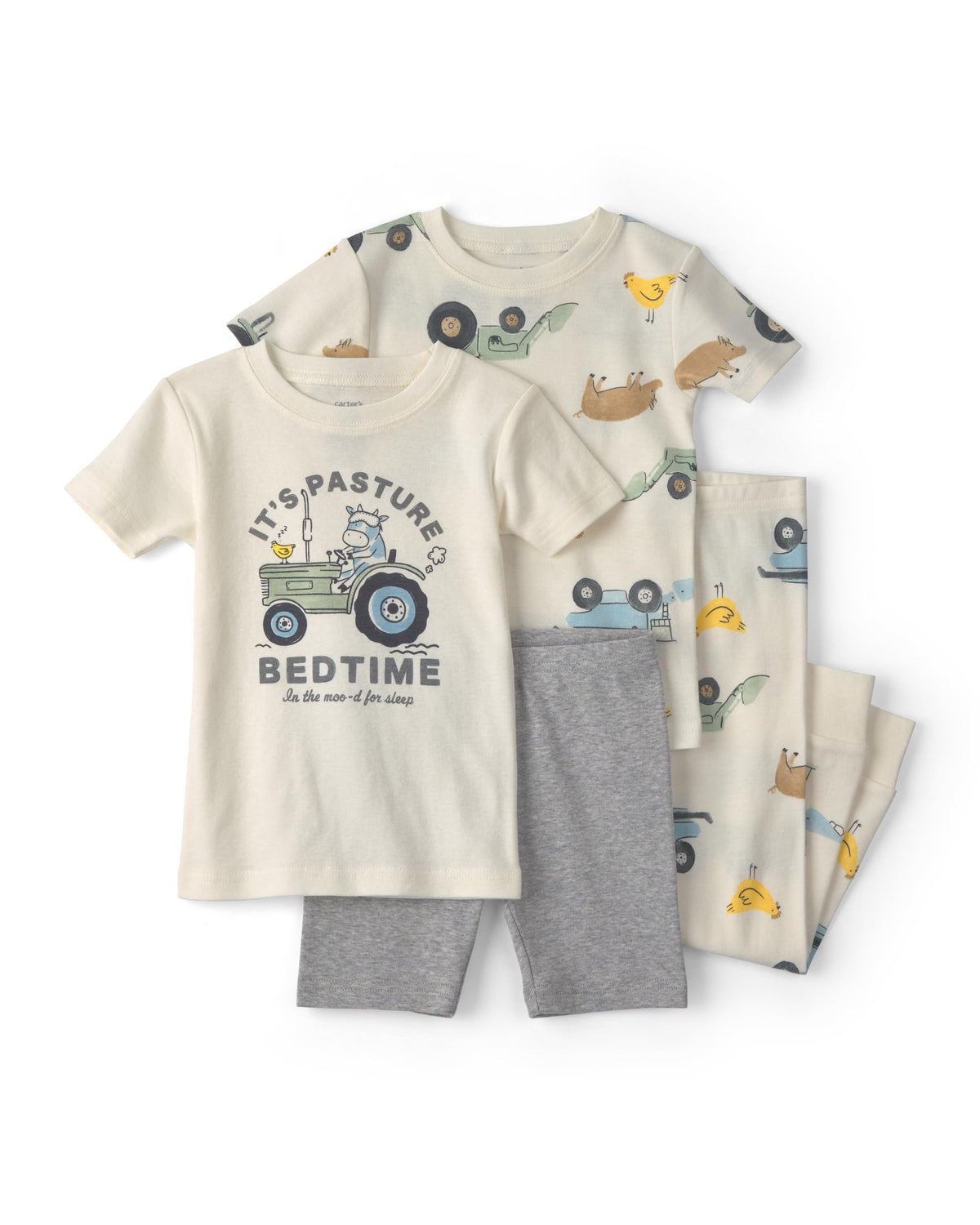 Carter's Boys' 4-piece Tight Fit Cotton Pajama Set