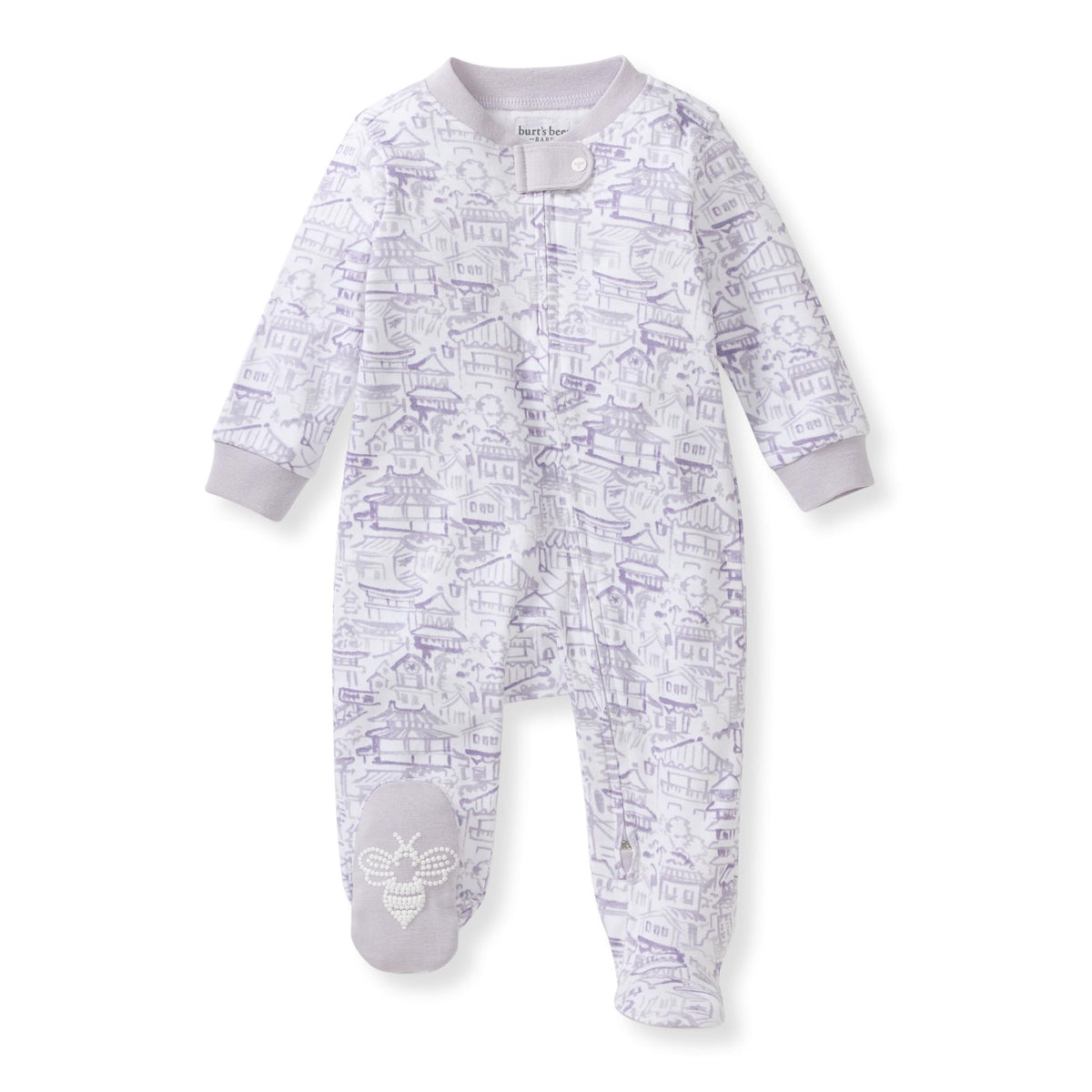 Burt's Bees Baby Boys Footless Pajamas, Sleep and Play Loose Fit, 100% Organic Cotton Soft One-piece PJs, Sizes NB to 6-9 Months