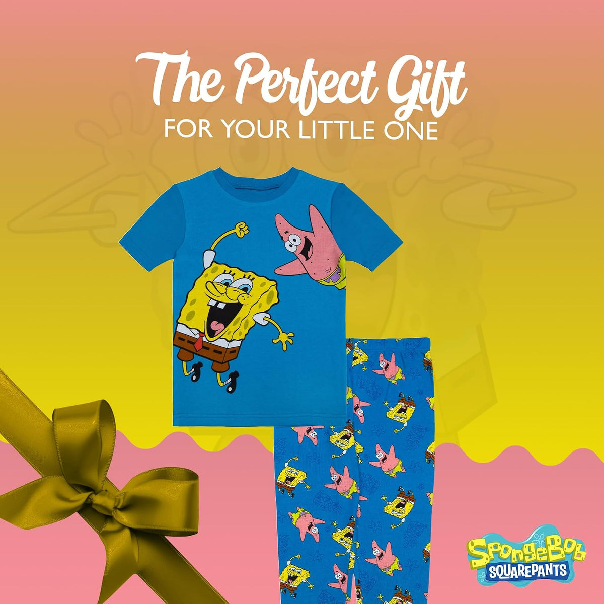 Nickelodeon Boys' 2-piece Snug-fit Cotton Matching Short-Sleeve Pajamas
