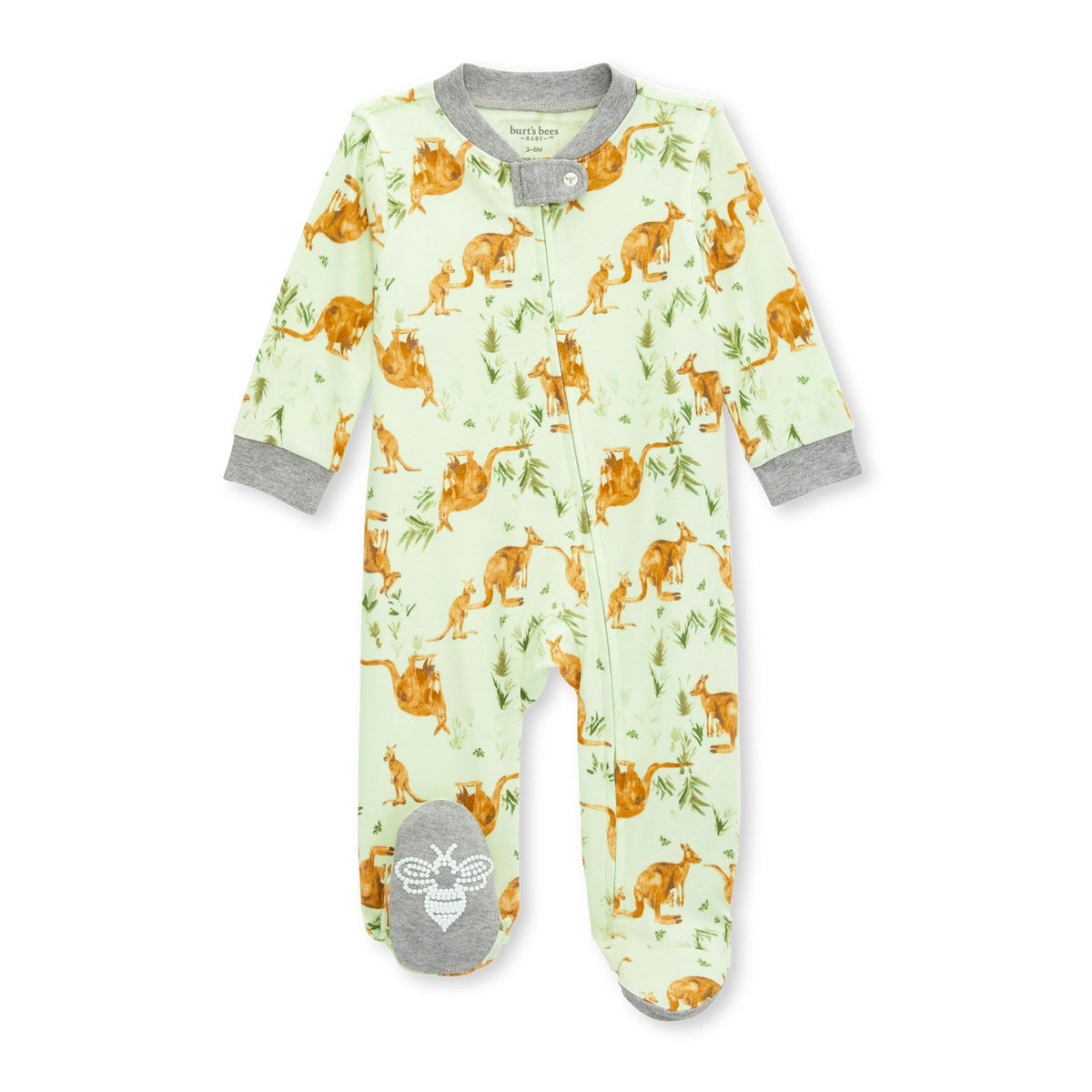 Burt's Bees Baby Boys Footless Pajamas, Sleep and Play Loose Fit, 100% Organic Cotton Soft One-piece PJs, Sizes NB to 6-9 Months