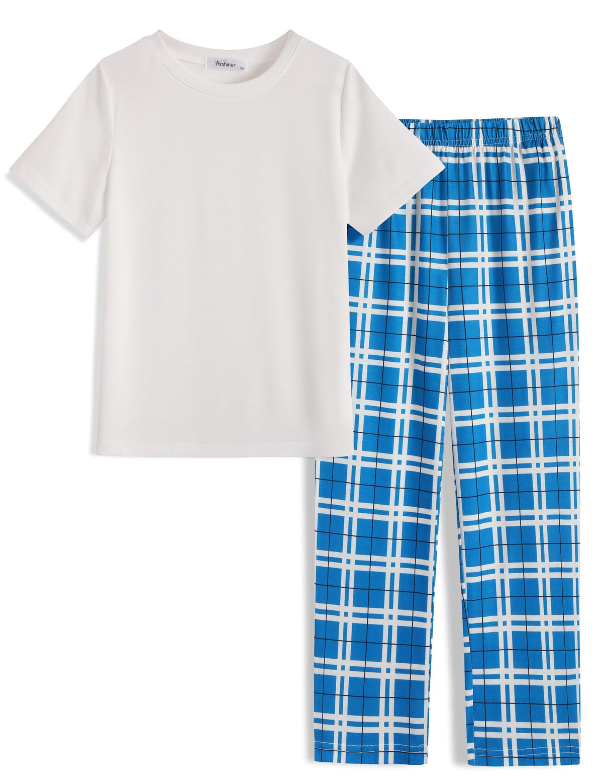 Arshiner Boys Pajamas Short Sleeve Long Pants 2 Piece Pajama Set for Boys