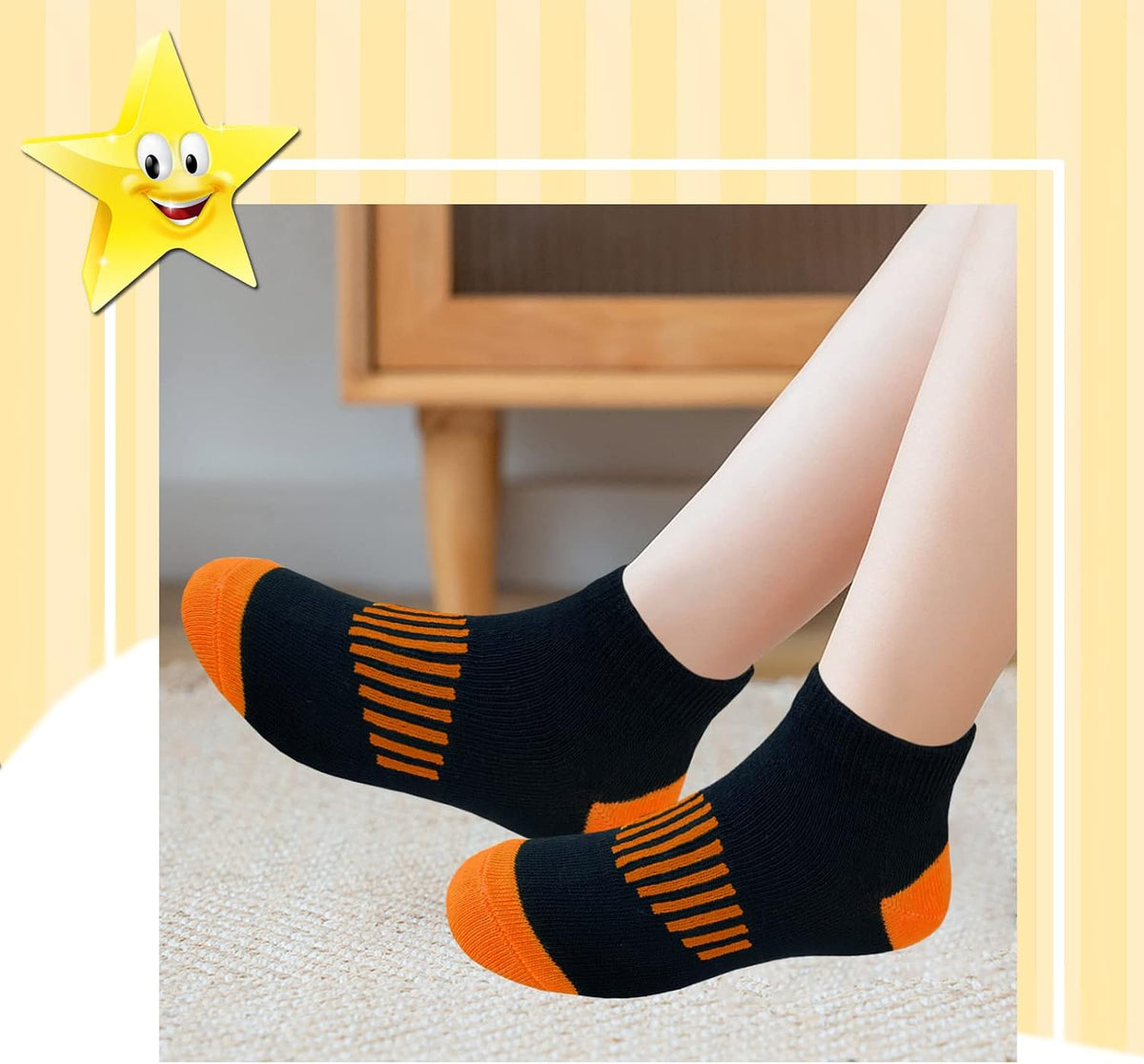JAMEGIO boys socks 12 Pairs kids Half Cushion Low Cut Sock Sport Ankle Athletic Sock for Little Big Kids