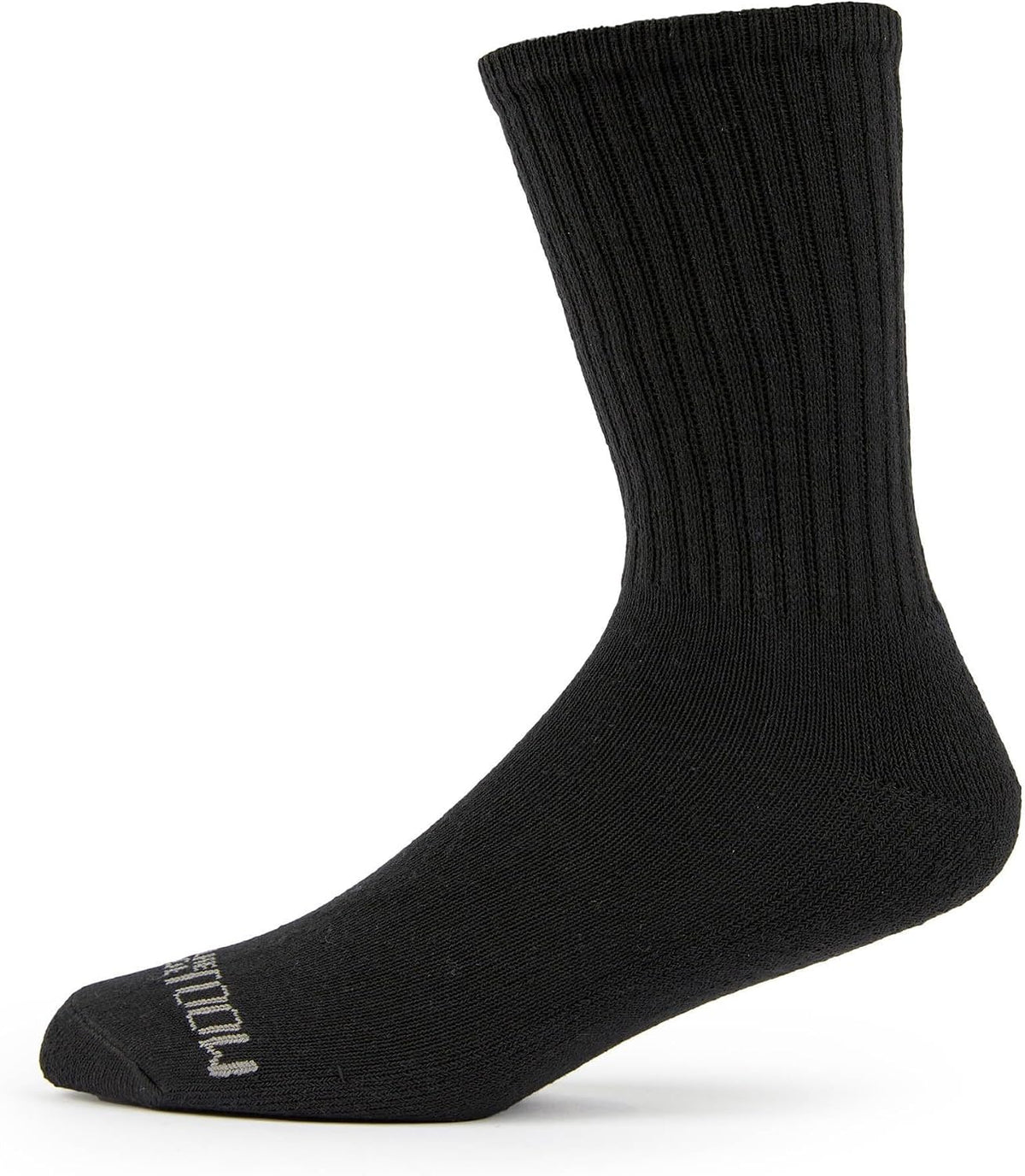 Fruit of the Loom Boys' Dual Defense Socks, Crew - 12 Pack - Black