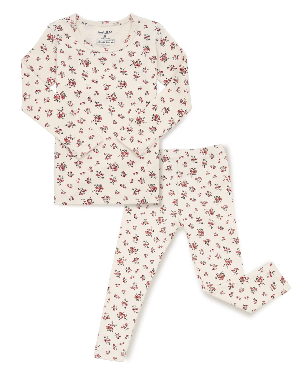 AVAUMA Baby Boys Girls Pajama Set 6M-7T Kids Cute Toddler Snug fit Pattern Design Pjs Cotton Sleepwear