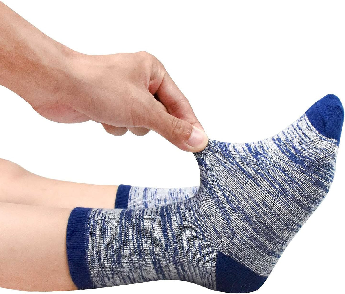 Boys Socks, 12 Pairs Crew Socks for Toddler Kids (1-14 Years Old)