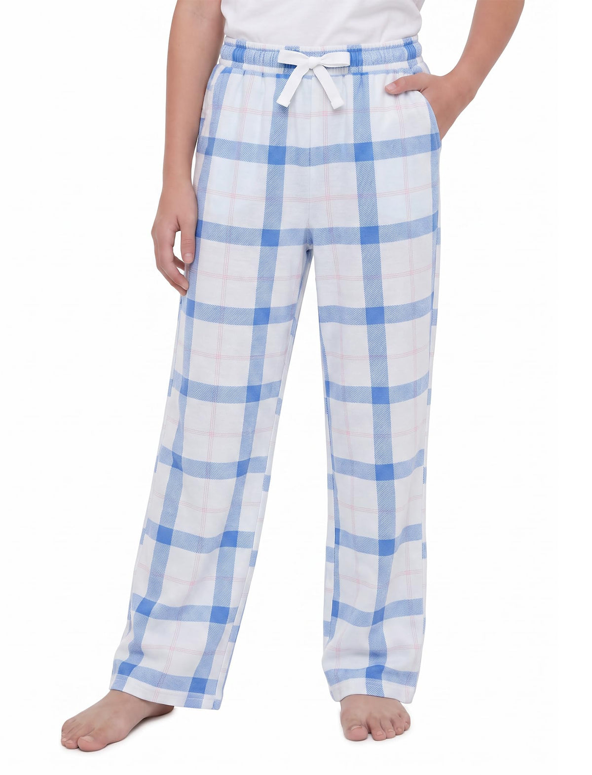 PATPAT Unisex Kids Plaid Pajama Pants Lounge Sleep Bottoms for 5–14 Years