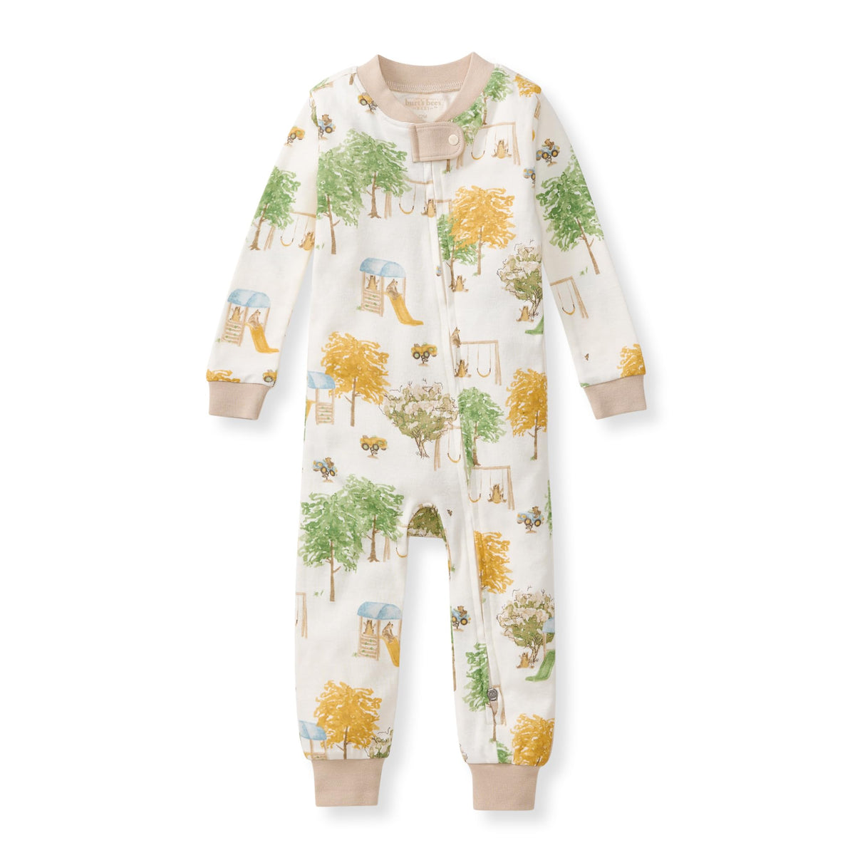 Burt's Bees Baby Boys Footless Pajamas, Sleep and Play Loose Fit, 100% Organic Cotton Soft One-piece PJs, Sizes NB to 6-9 Months