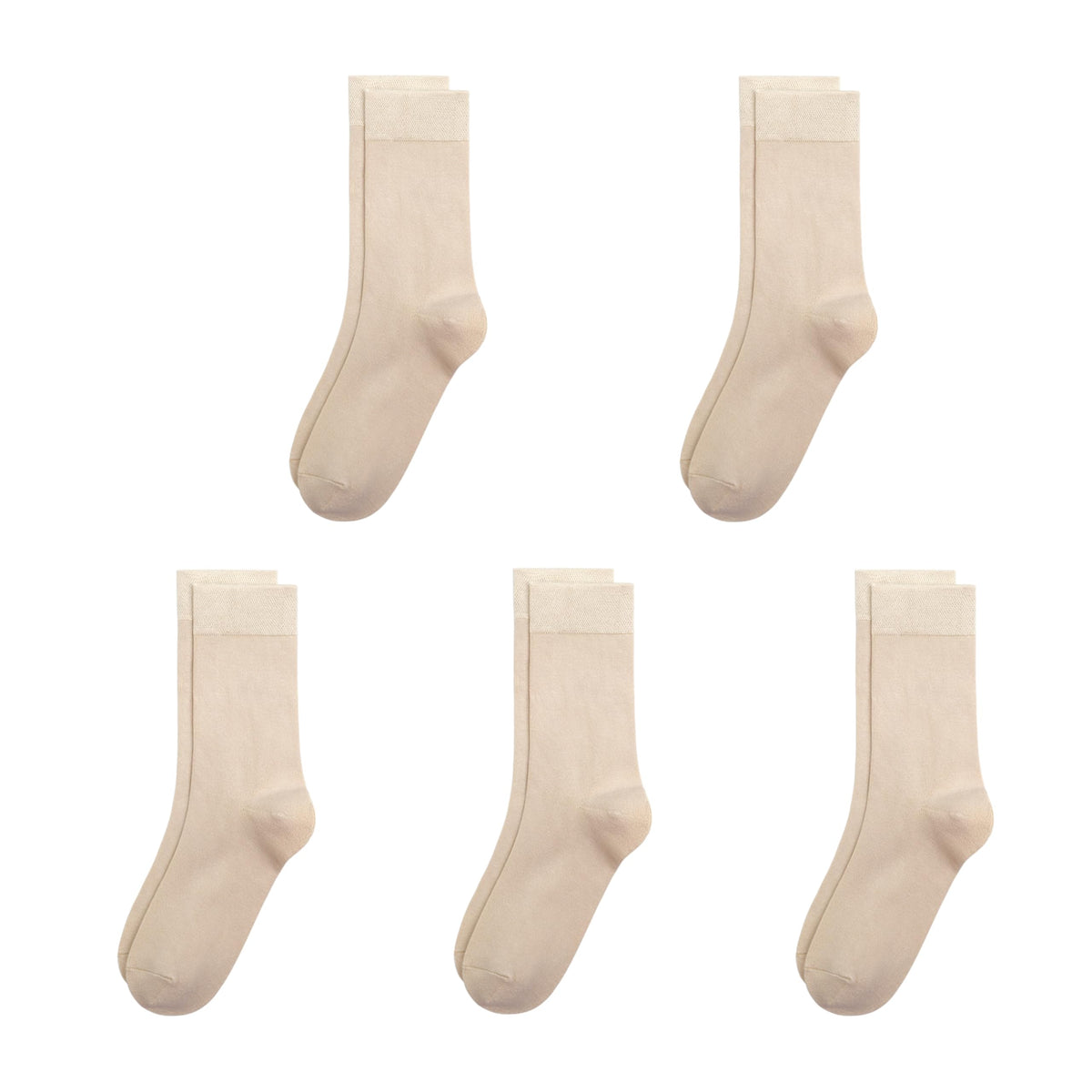 SERISIMPLE Viscose Bamboo Kids Crew Socks School Anti Odor Socks for Boys Girls Uniform Light Weight Flat Seam Socks 5 Pairs