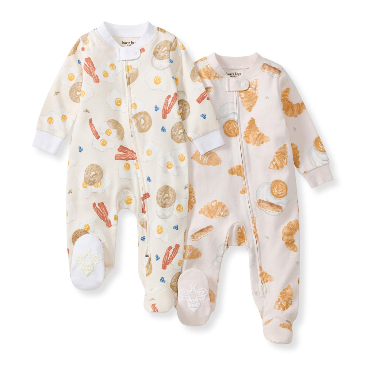 Burt's Bees Baby Boys' Organic Cotton, Sleep and Play Footed Pajamas