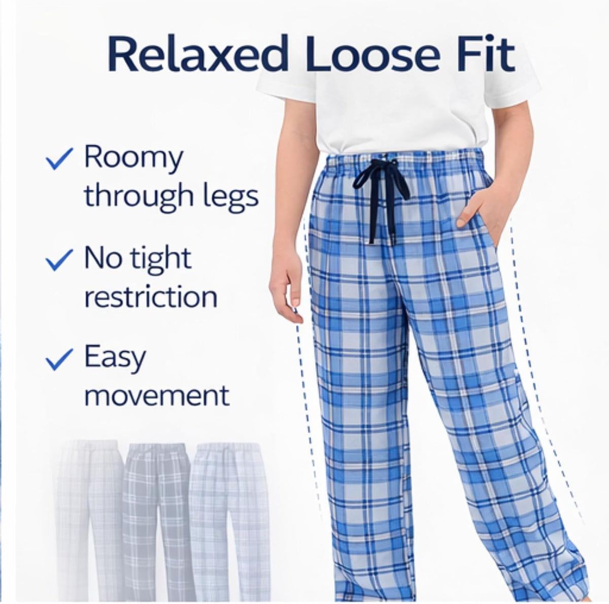 US Angels 3-Pack Boys Pajama Pants - Soft Jersey Knit OR Microfleece PJ Bottoms for Kids - Boys Sleepwear, Size 7-20