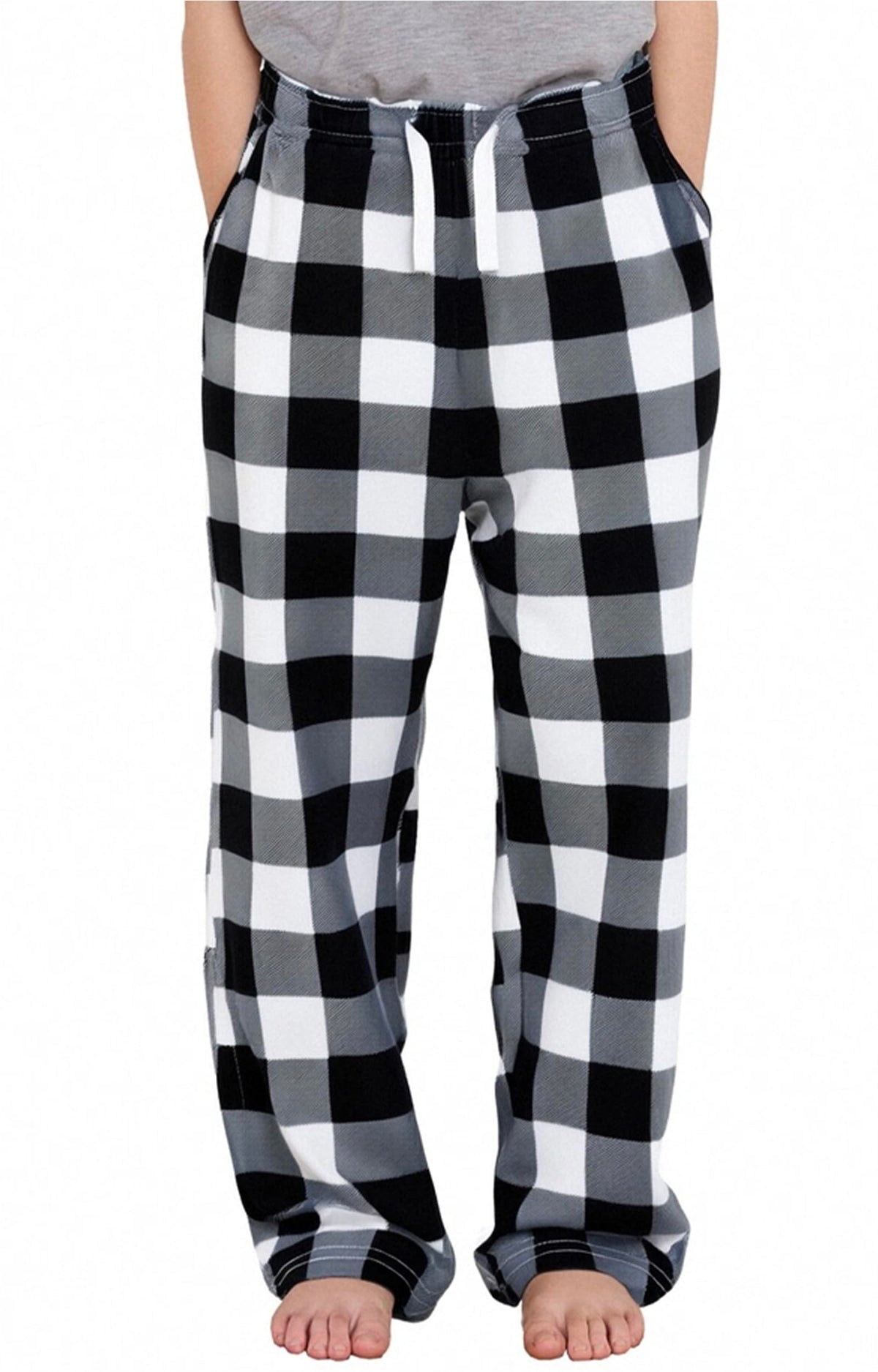 PATPAT Unisex Kids Plaid Pajama Pants Lounge Sleep Bottoms for 5–14 Years