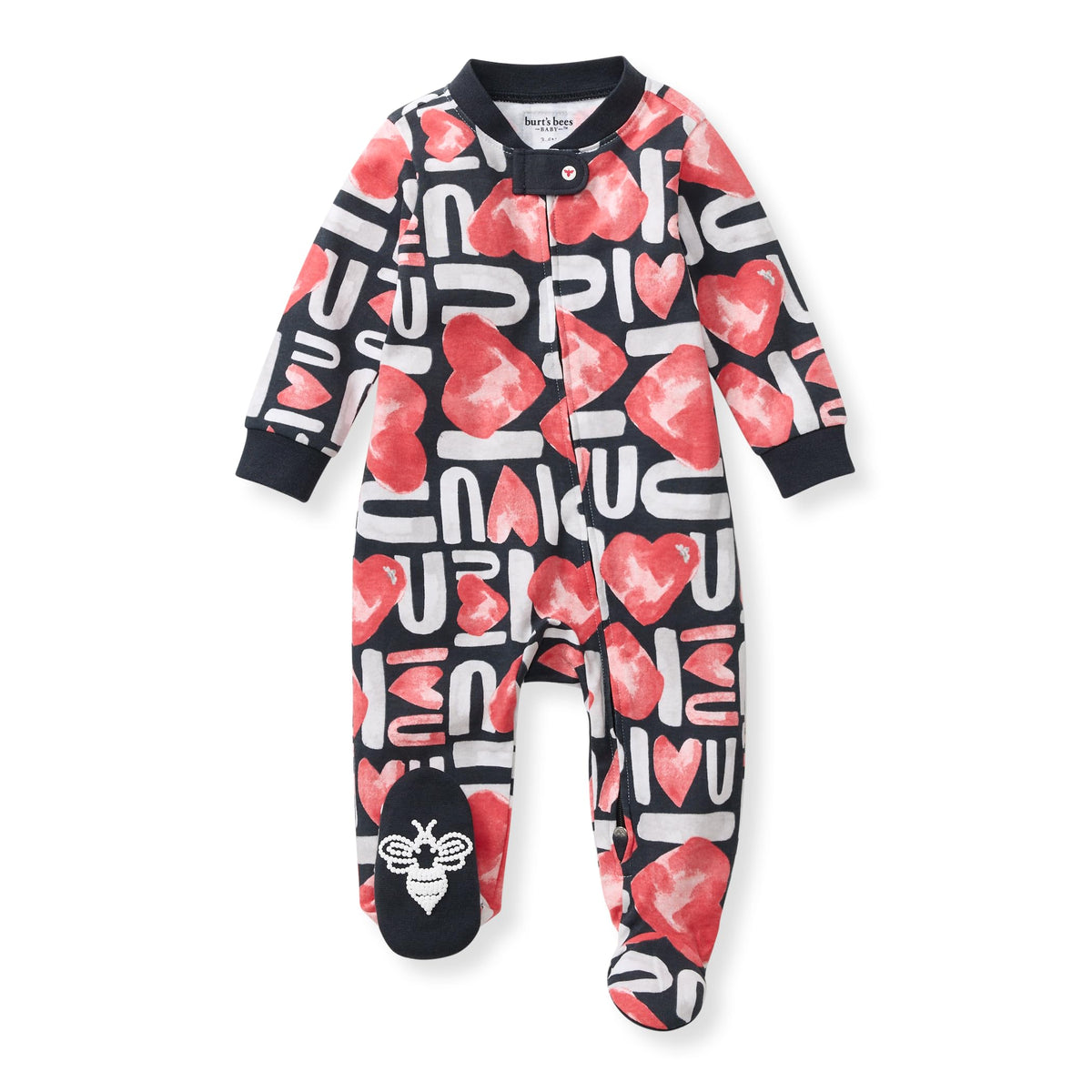 Burt's Bees Baby Boys' Organic Cotton, Sleep and Play Footed Pajamas