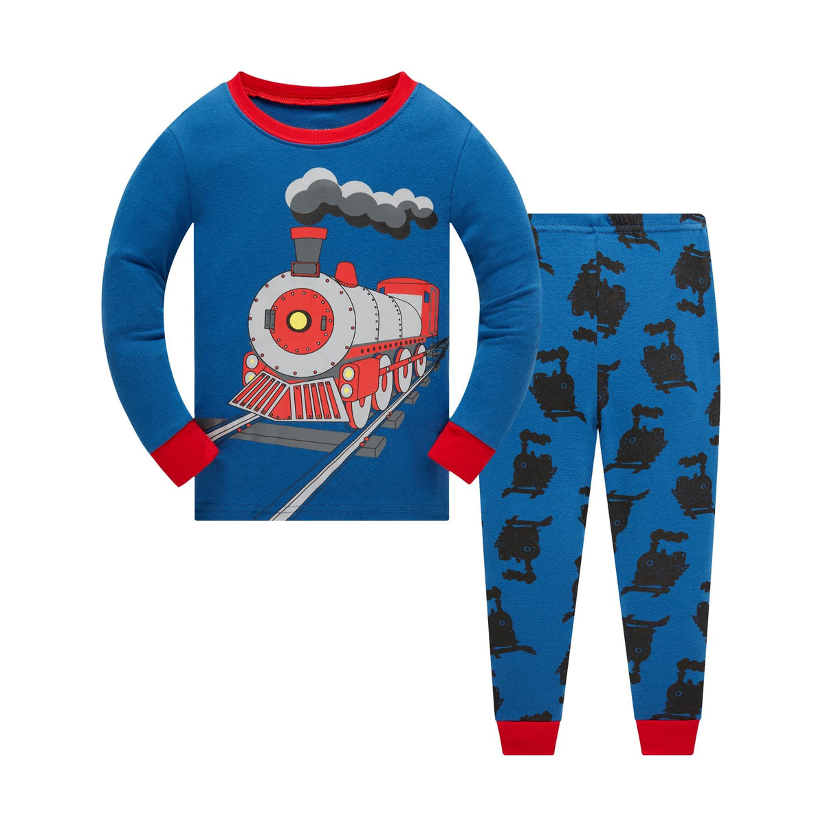 Toddler Boys Pajamas Set 100% Cotton Winter Warm 2 Piece Long Sleeve Pjs