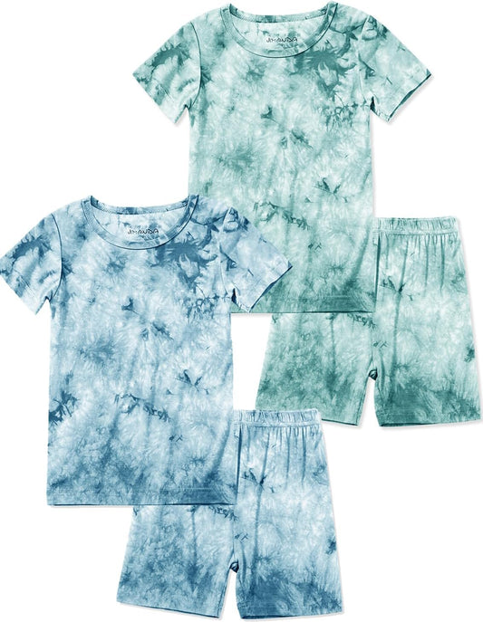 Jimonda Boys Girls Bamboo Rayon Pajamas Set Kids Sleepwear
