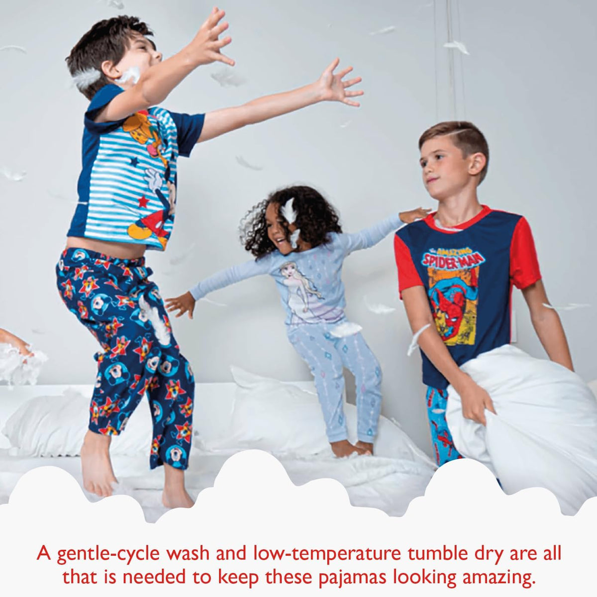 Marvel Boys' 2-piece Snug-fit Cotton Matching Holiday Pajama Set, Soft & Cute for Kids