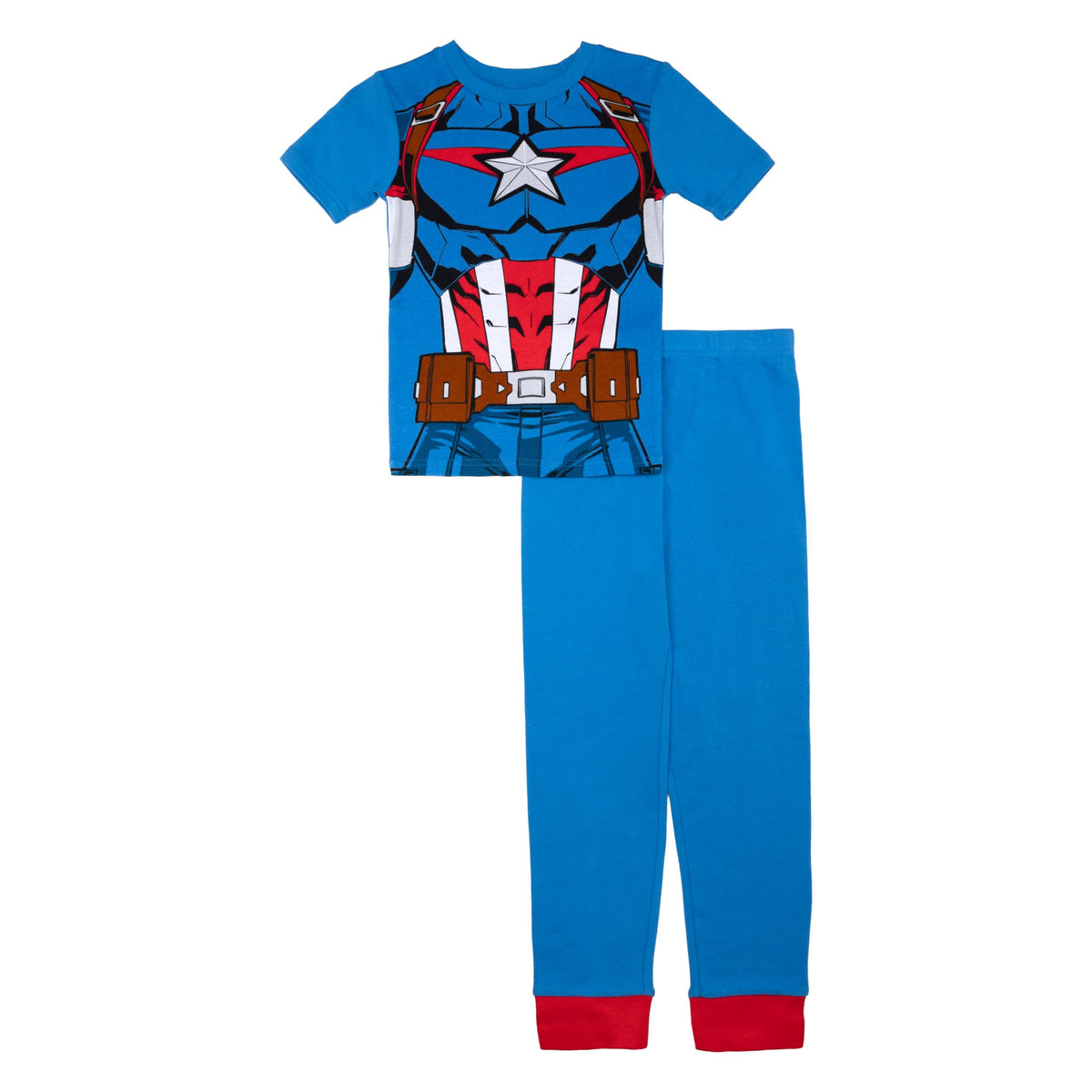 Marvel Boys' 2-piece Snug-fit Cotton Matching Holiday Pajama Set, Soft & Cute for Kids