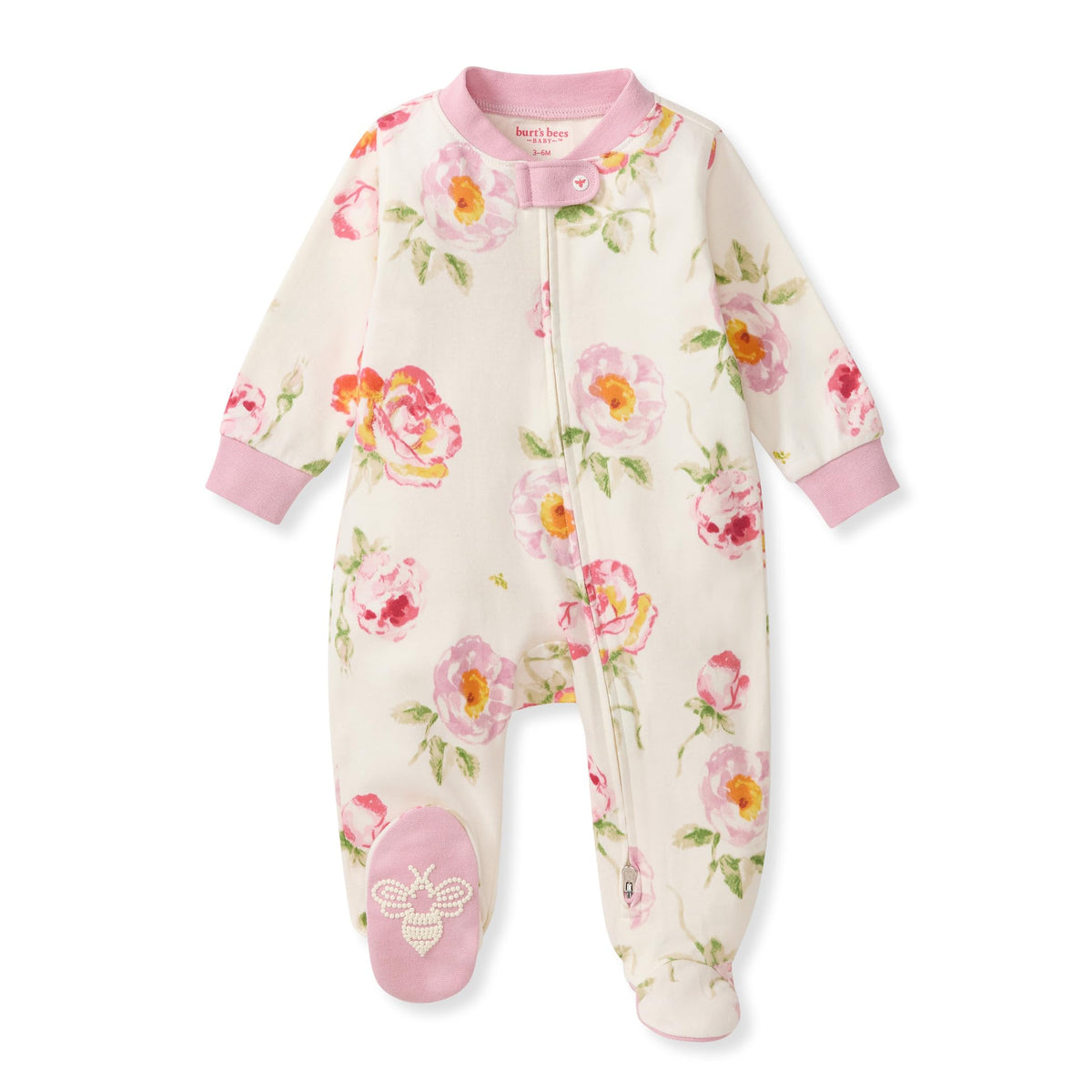 Burt's Bees Baby Boys Footless Pajamas, Sleep and Play Loose Fit, 100% Organic Cotton Soft One-piece PJs, Sizes NB to 6-9 Months