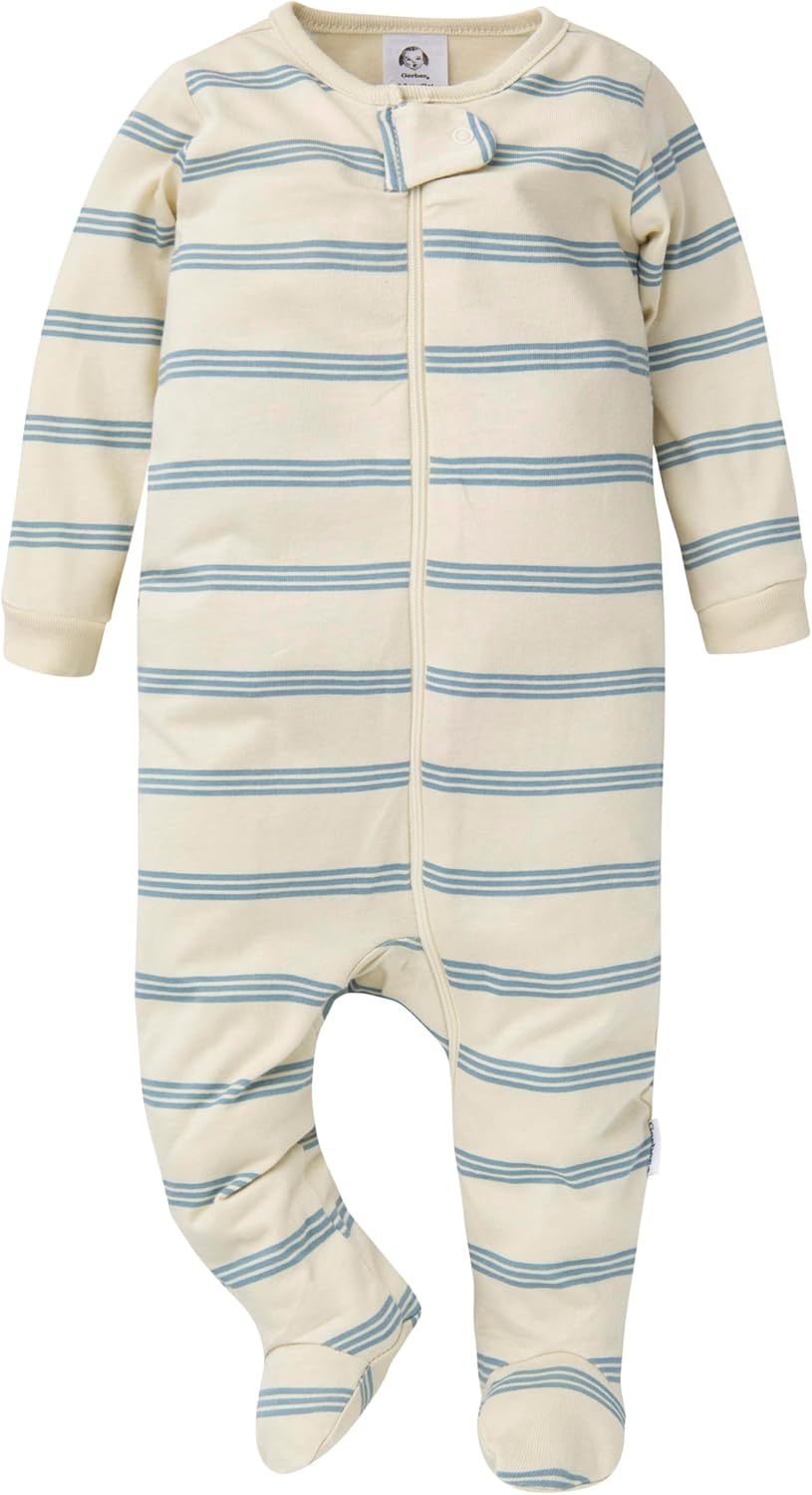 Gerber Baby Boys' 4-Pack Sleep 'N Play Footie, Dogs, Newborn