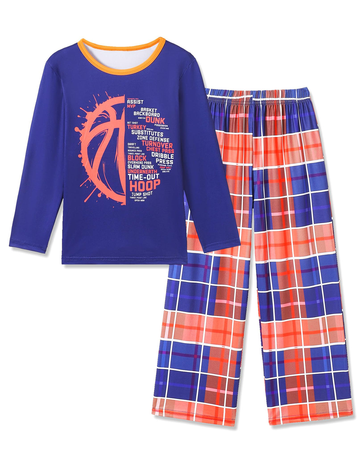 Mikrdoo Boys Pajamas Soft 2-Piece Long Sleeve Sleepwear Set 6-16 Years