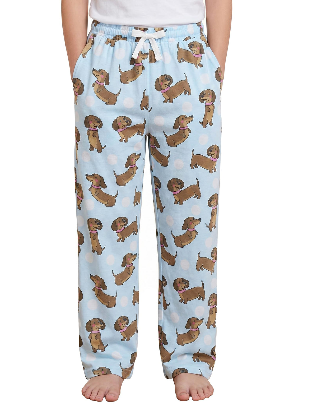 PATPAT Unisex Kids Plaid Pajama Pants Lounge Sleep Bottoms for 5–14 Years