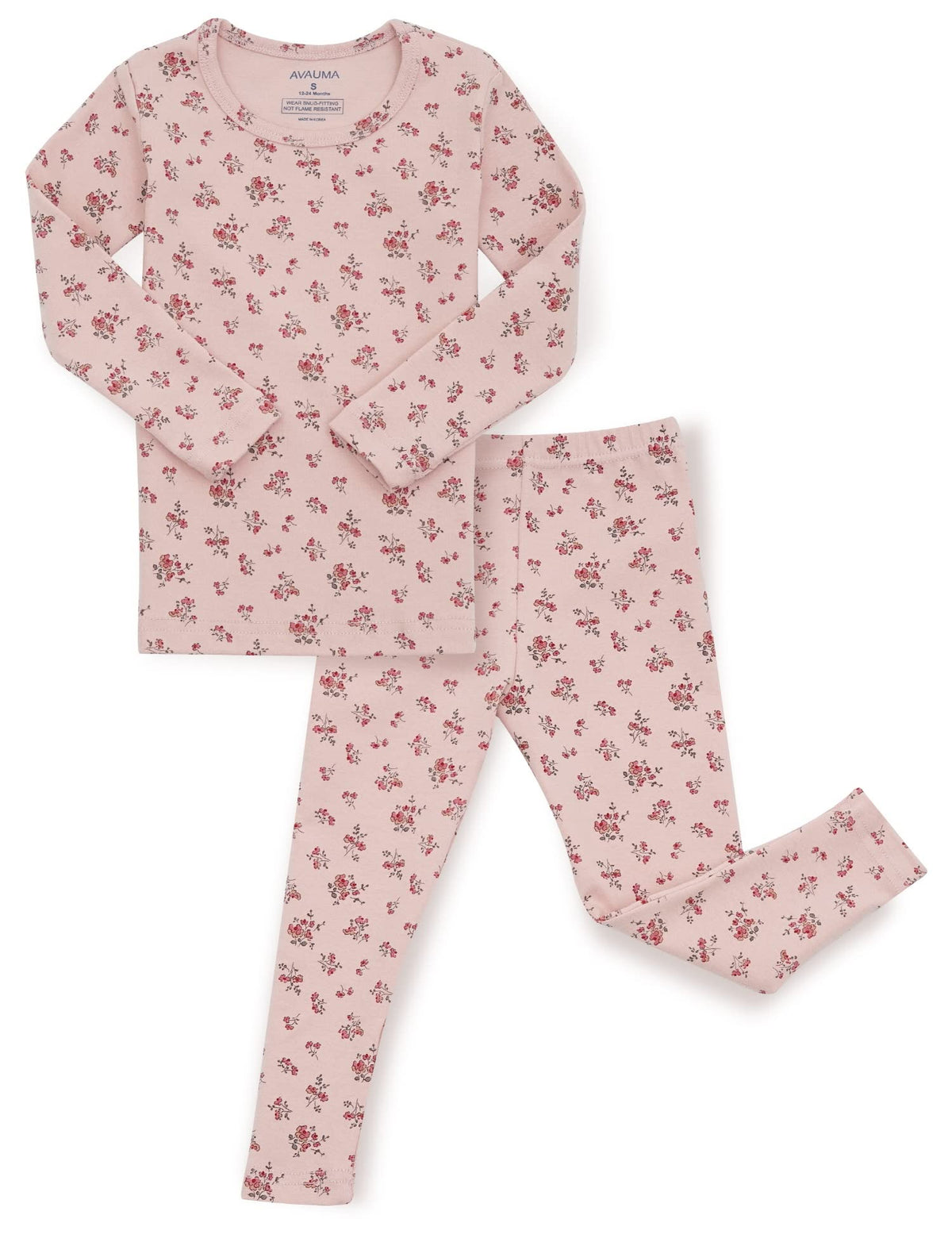 AVAUMA Baby Boys Girls Pajama Set 6M-7T Kids Cute Toddler Snug fit Pattern Design Pjs Cotton Sleepwear