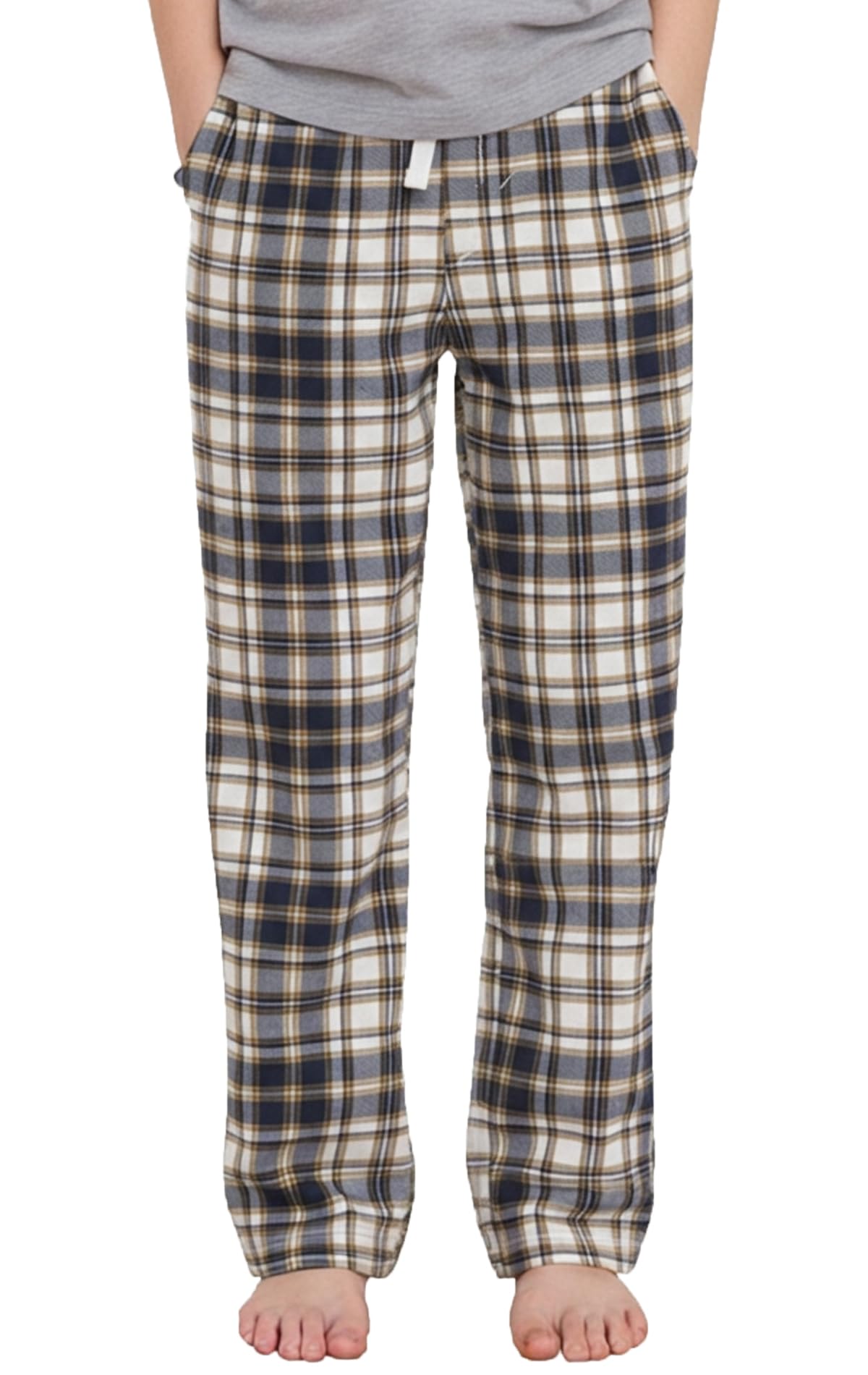 PATPAT Unisex Kids Plaid Pajama Pants Lounge Sleep Bottoms for 5–14 Years