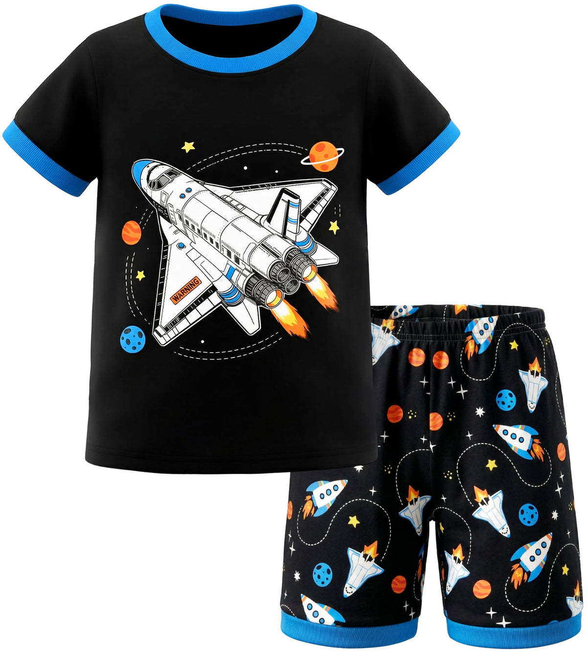 HONGTEYA Cotton Toddler Boys Clothes Kids Outfits Short Sleeve Set For 2-7T