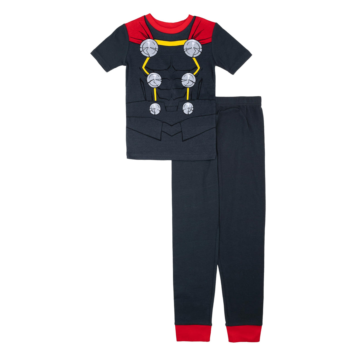 Marvel Boys' 2-piece Snug-fit Cotton Matching Holiday Pajama Set, Soft & Cute for Kids