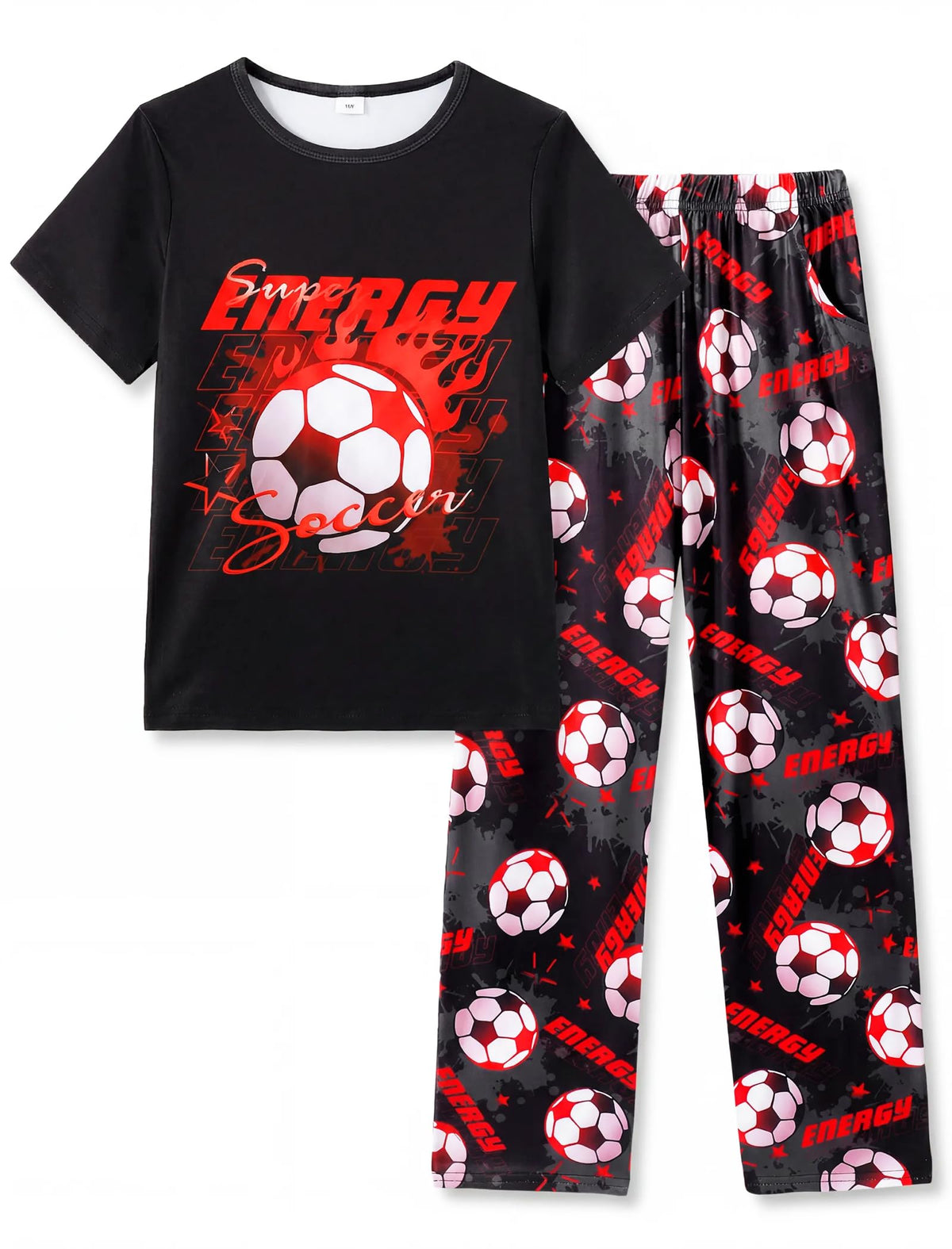 Mikrdoo Boys Pajamas 2 Piece Short Sleeve & Pants Pjs Set Soft Fun Sleepwear for Kids Size 6-16 Years