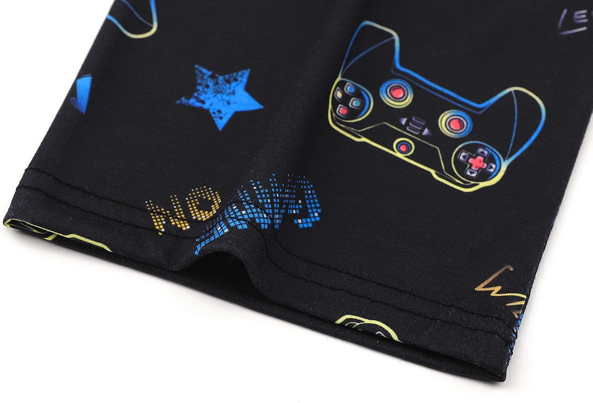 Tebbis Boys Pajamas Novelty Prints Button-Up Long Sleeve 2-Piece Size 6-18