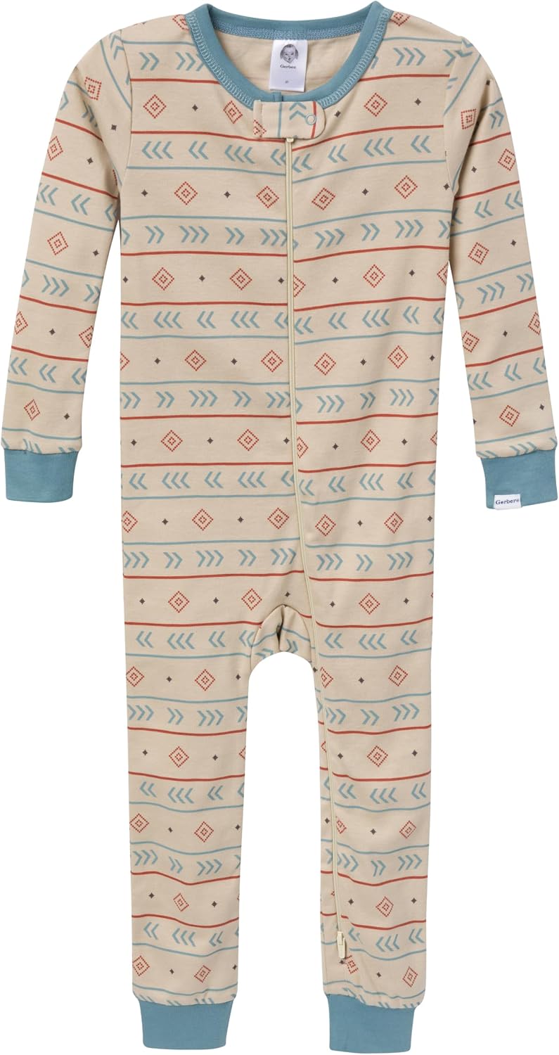 Gerber Baby Boys 3-Pack Snug Fit Footless One Piece Cotton Pajamas