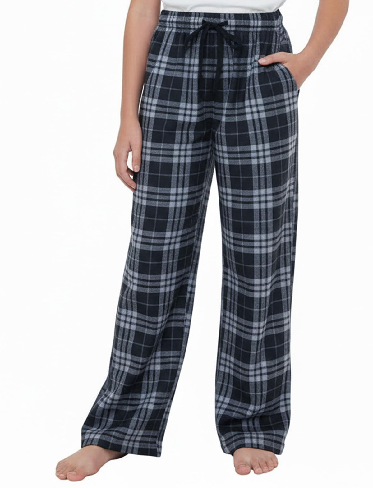 PATPAT Unisex Kids Plaid Pajama Pants Lounge Sleep Bottoms for 5–14 Years