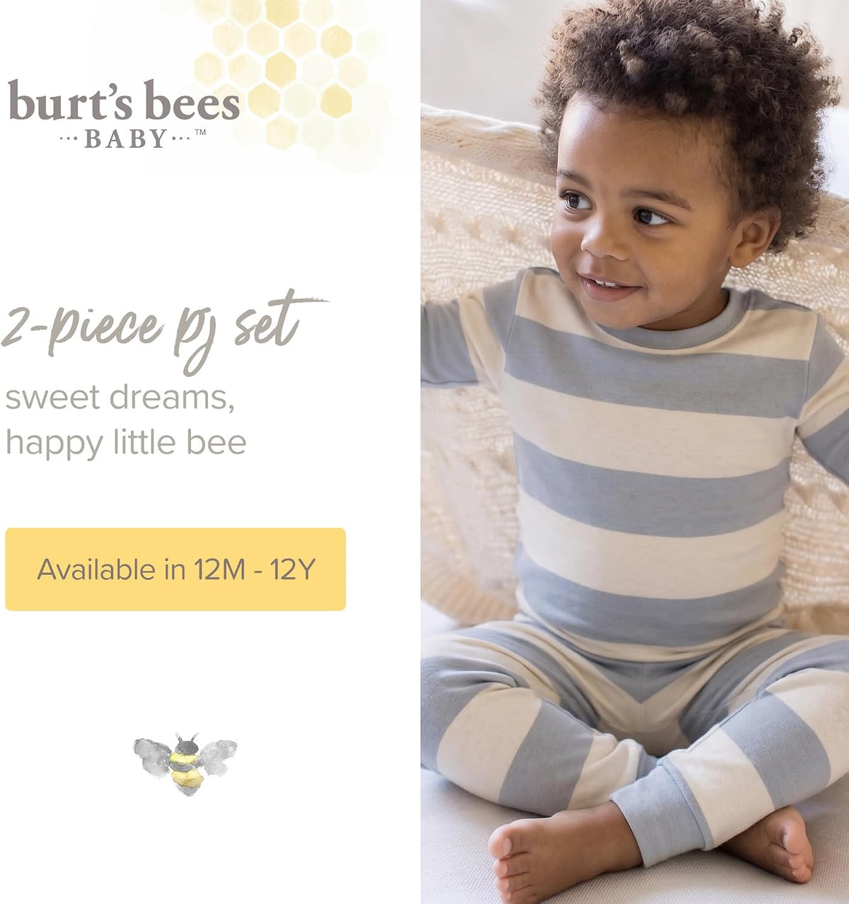 Burt's Bees Baby Girls Organic Cotton Pajamas, Toddler PJ Set, 2-PC