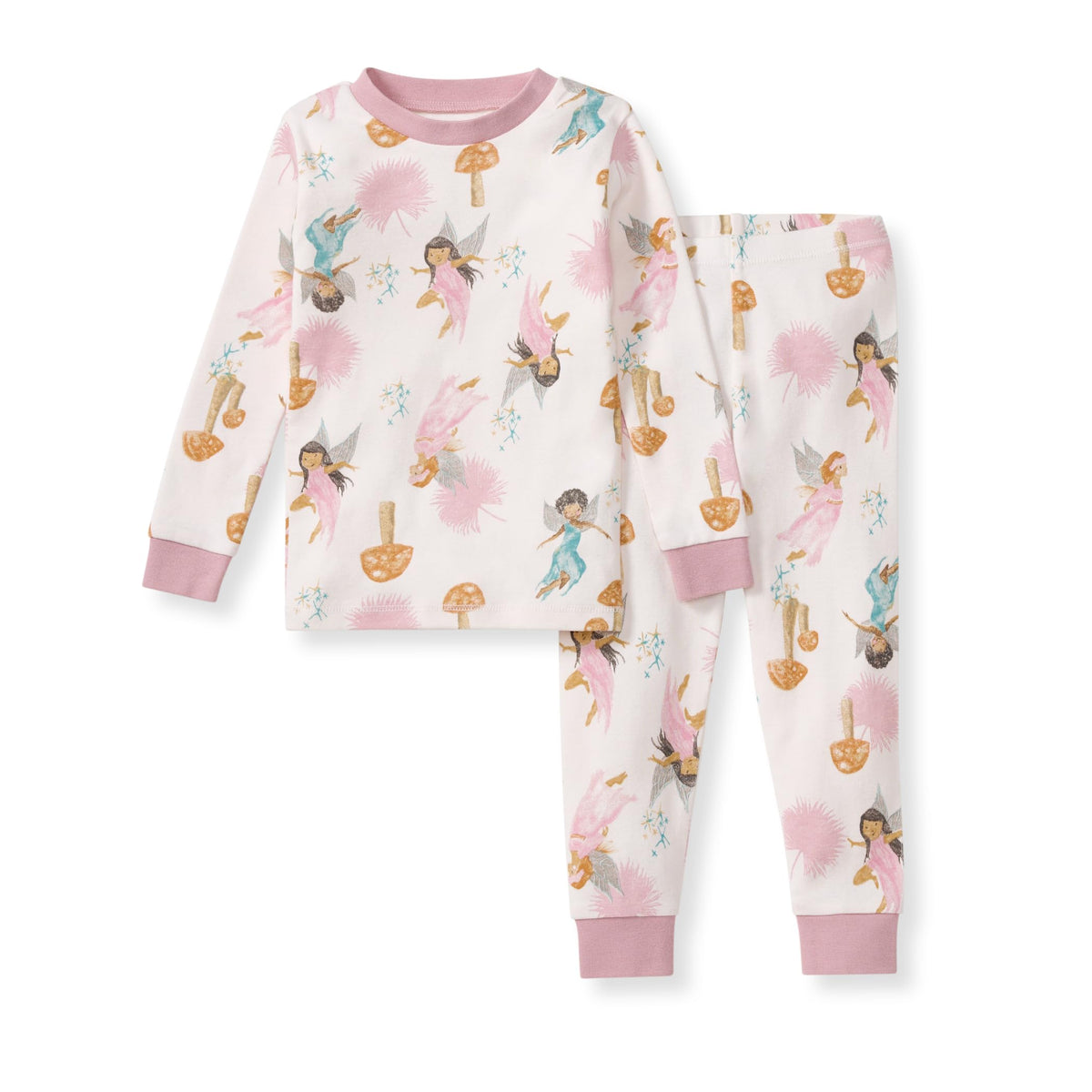 Burt's Bees Baby Girls Organic Cotton Pajamas, Toddler PJ Set, 2-PC