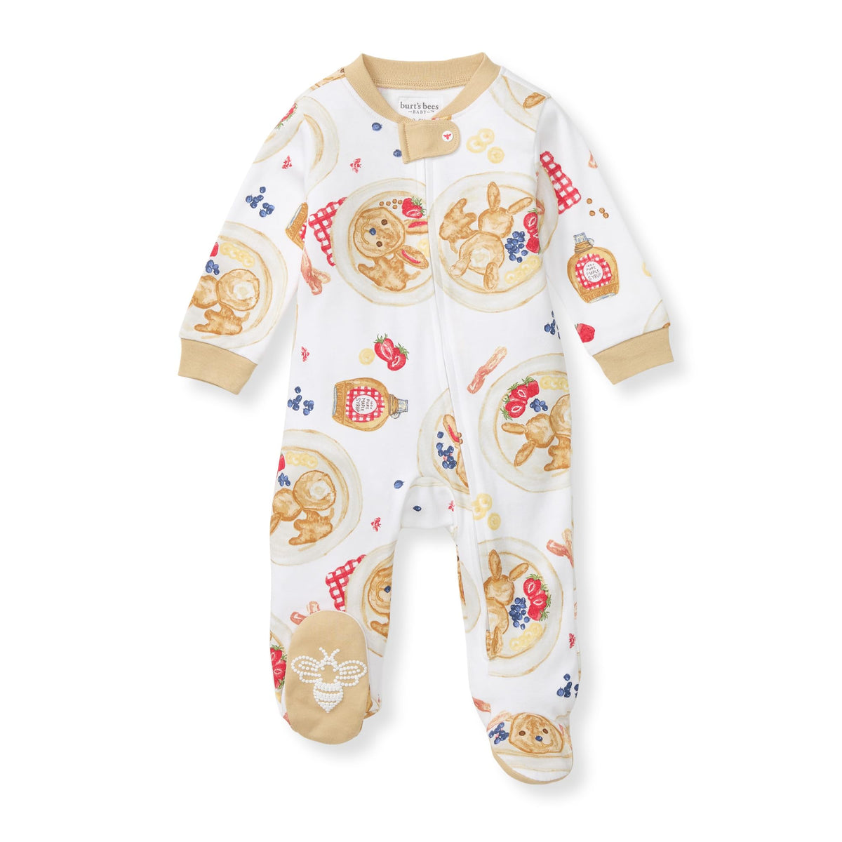 Burt's Bees Baby Boys' Organic Cotton, Sleep and Play Footed Pajamas