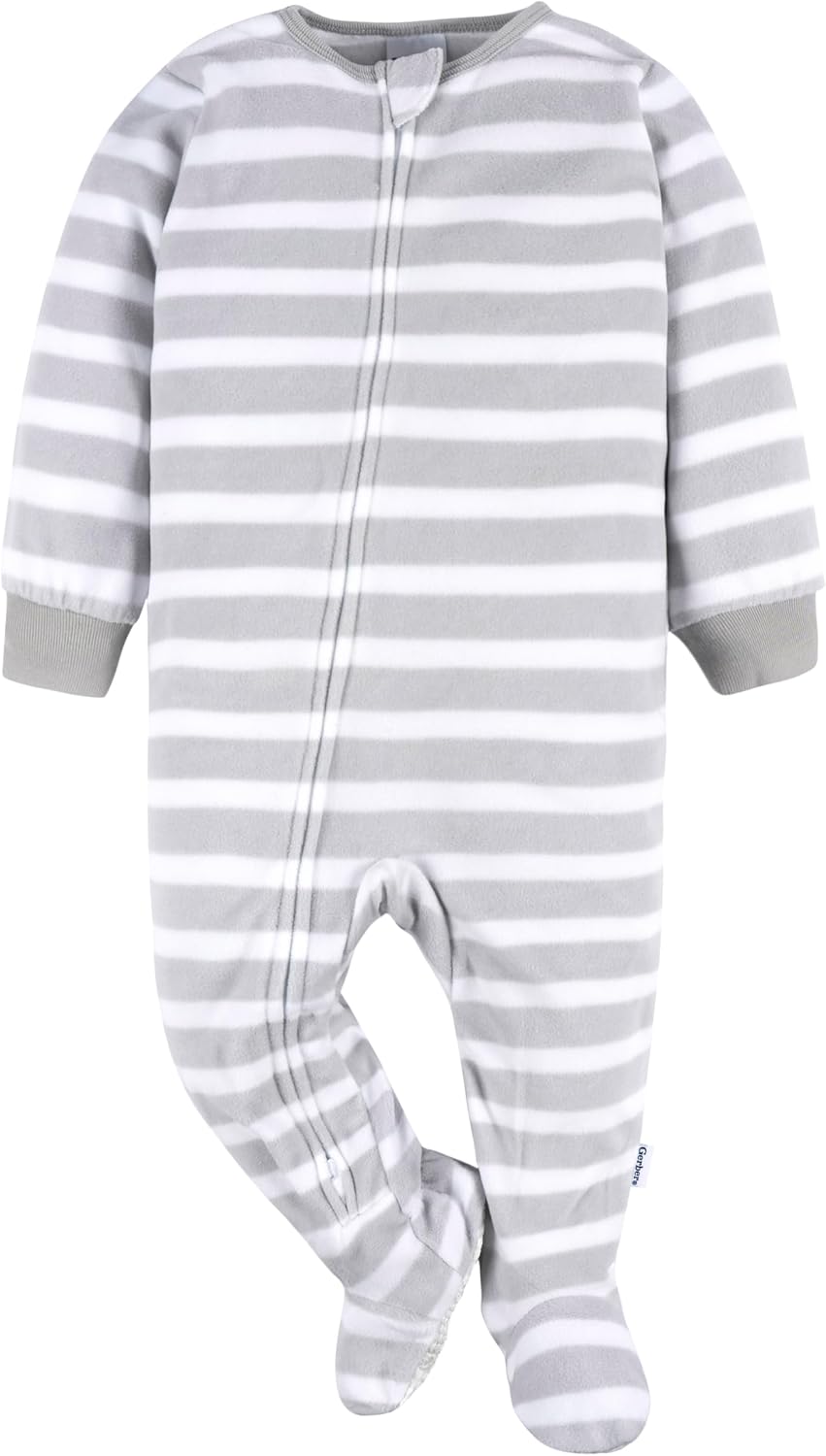 Gerber Baby Boys 3-Pack Fleece Footed Pajamas