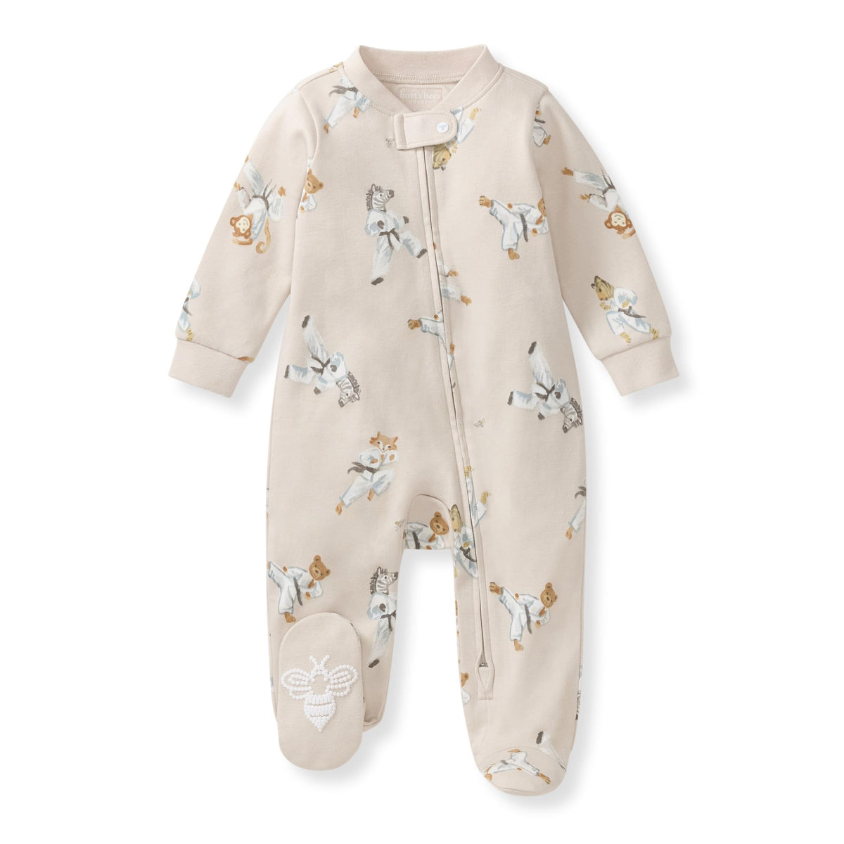 Burt's Bees Baby Boys' Organic Cotton, Sleep and Play Footed Pajamas