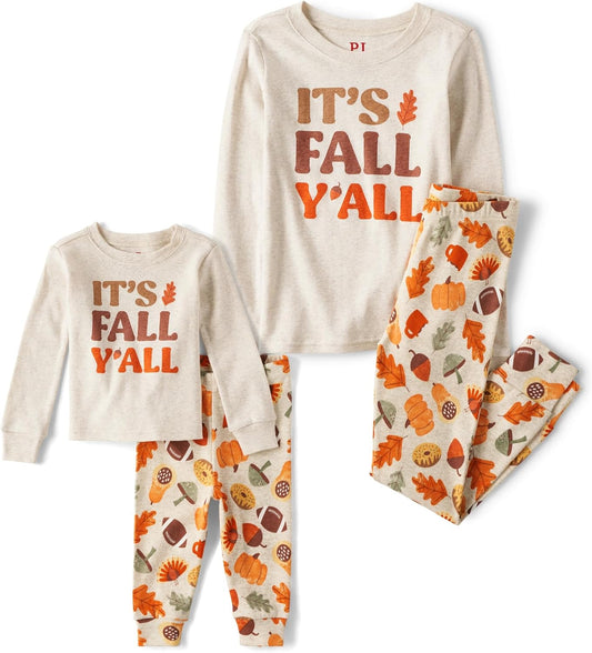 The Children's Place Family Matching Halloween and Holiday Pajama Sets, Cotton