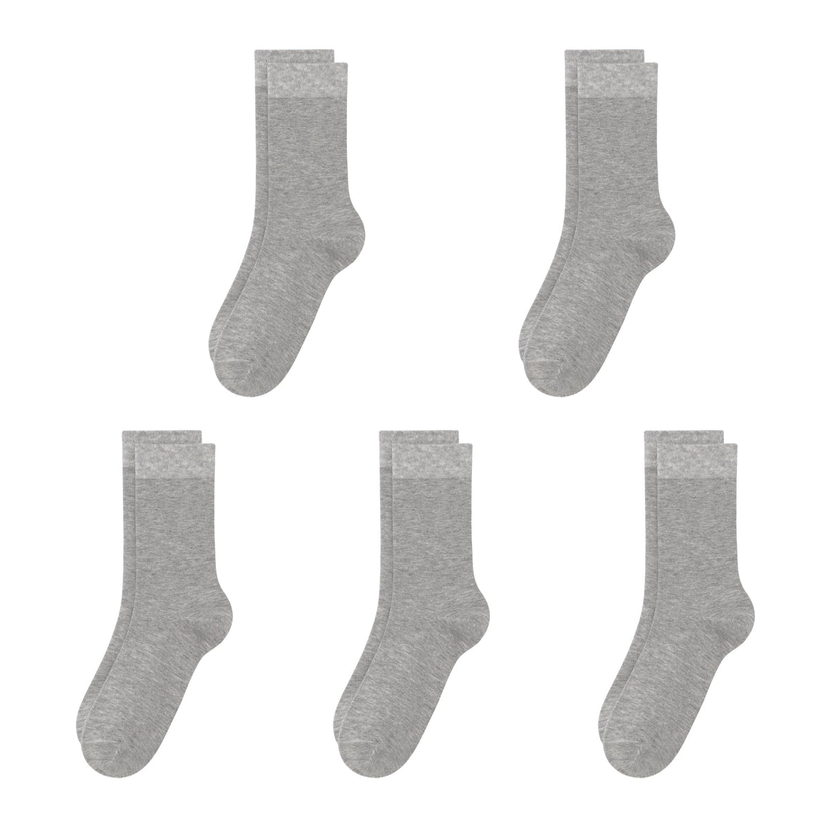 SERISIMPLE Viscose Bamboo Kids Crew Socks School Anti Odor Socks for Boys Girls Uniform Light Weight Flat Seam Socks 5 Pairs