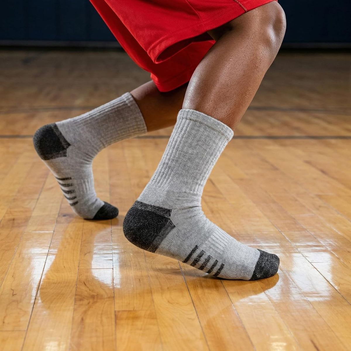 20 Pairs Crew Athletic Socks for Kids Breathable Cushion Crew Socks for Kids Sport Running Traveling