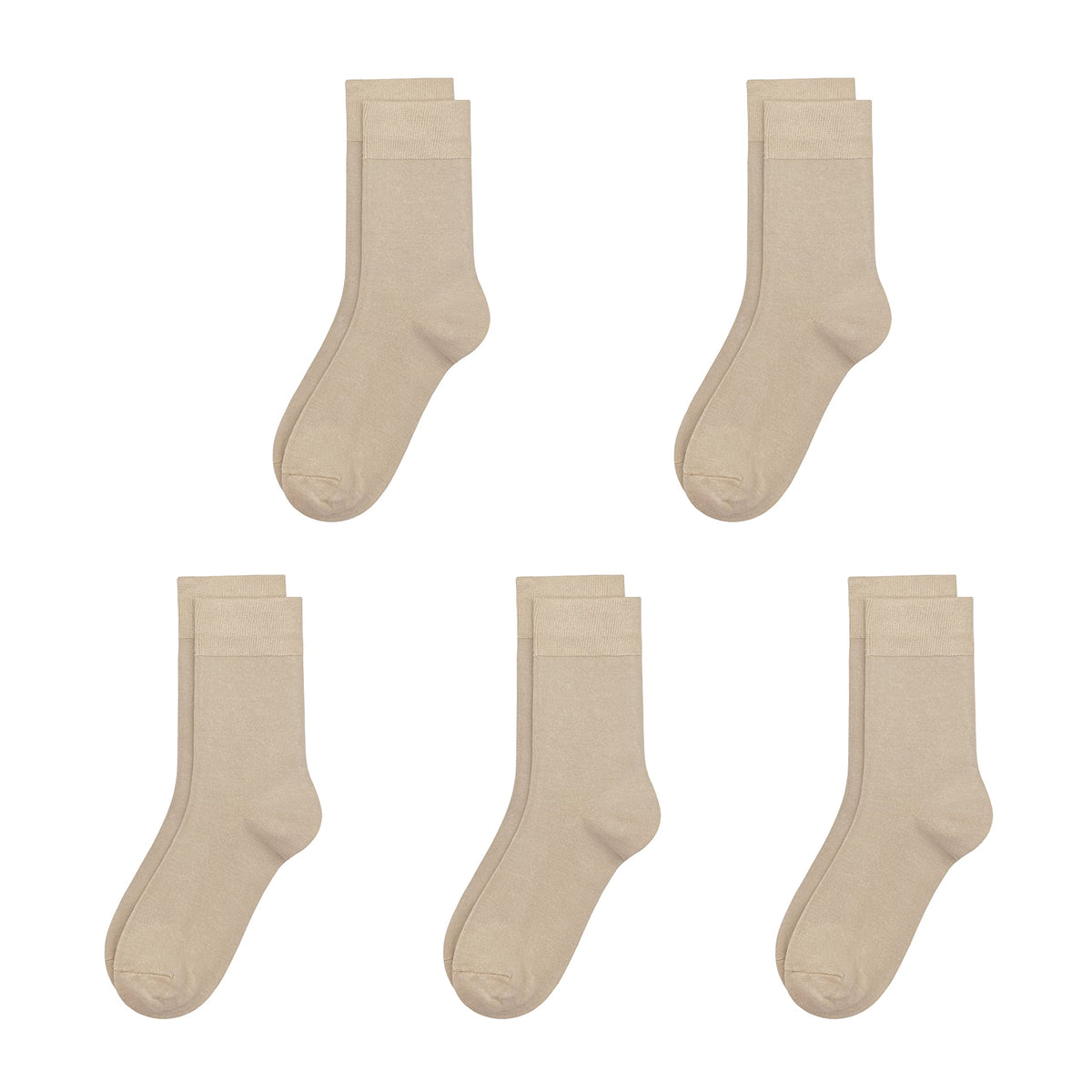 SERISIMPLE Viscose Bamboo Kids Crew Socks School Anti Odor Socks for Boys Girls Uniform Light Weight Flat Seam Socks 5 Pairs