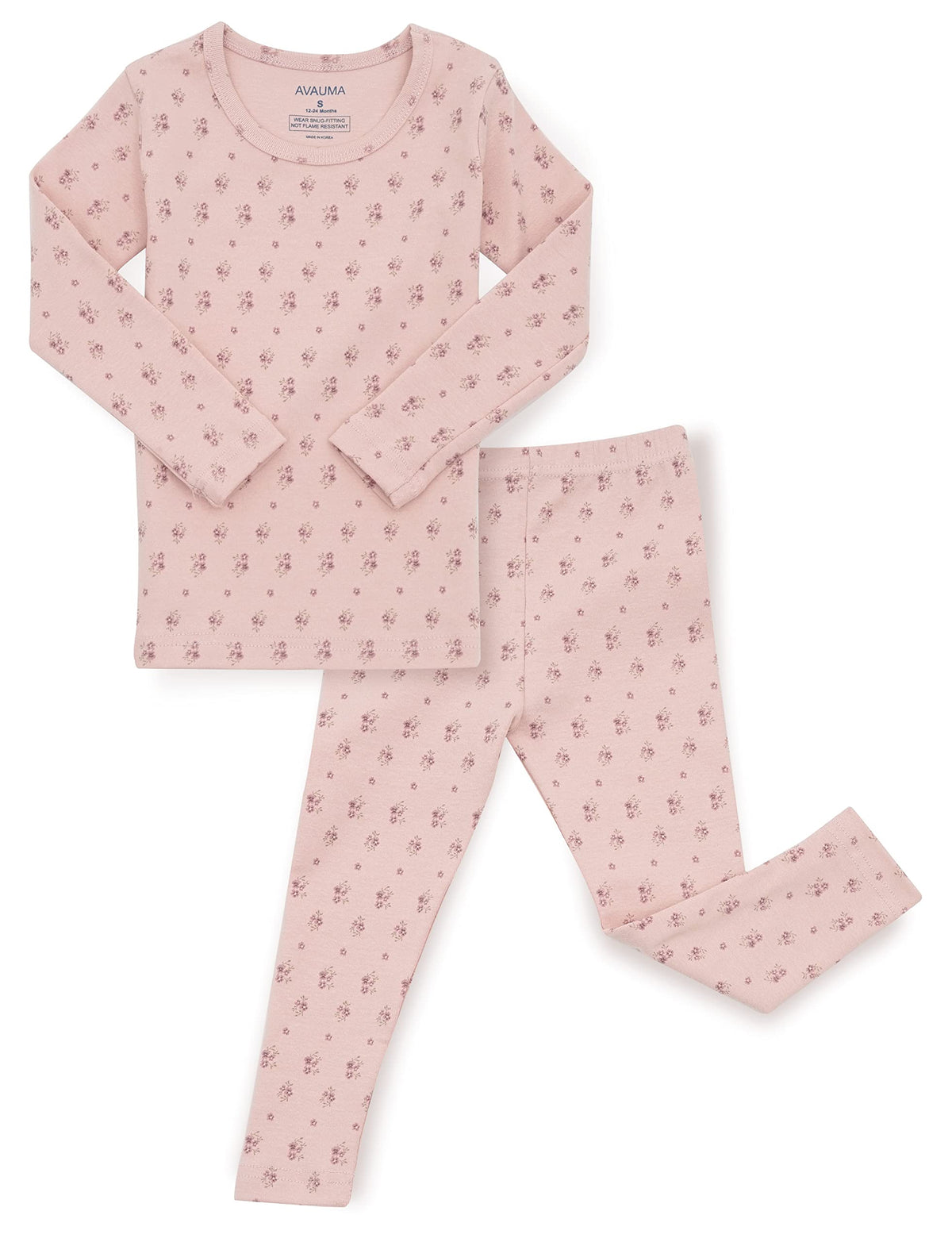 AVAUMA Baby Boys Girls Pajama Set 6M-7T Kids Cute Toddler Snug fit Pattern Design Pjs Cotton Sleepwear