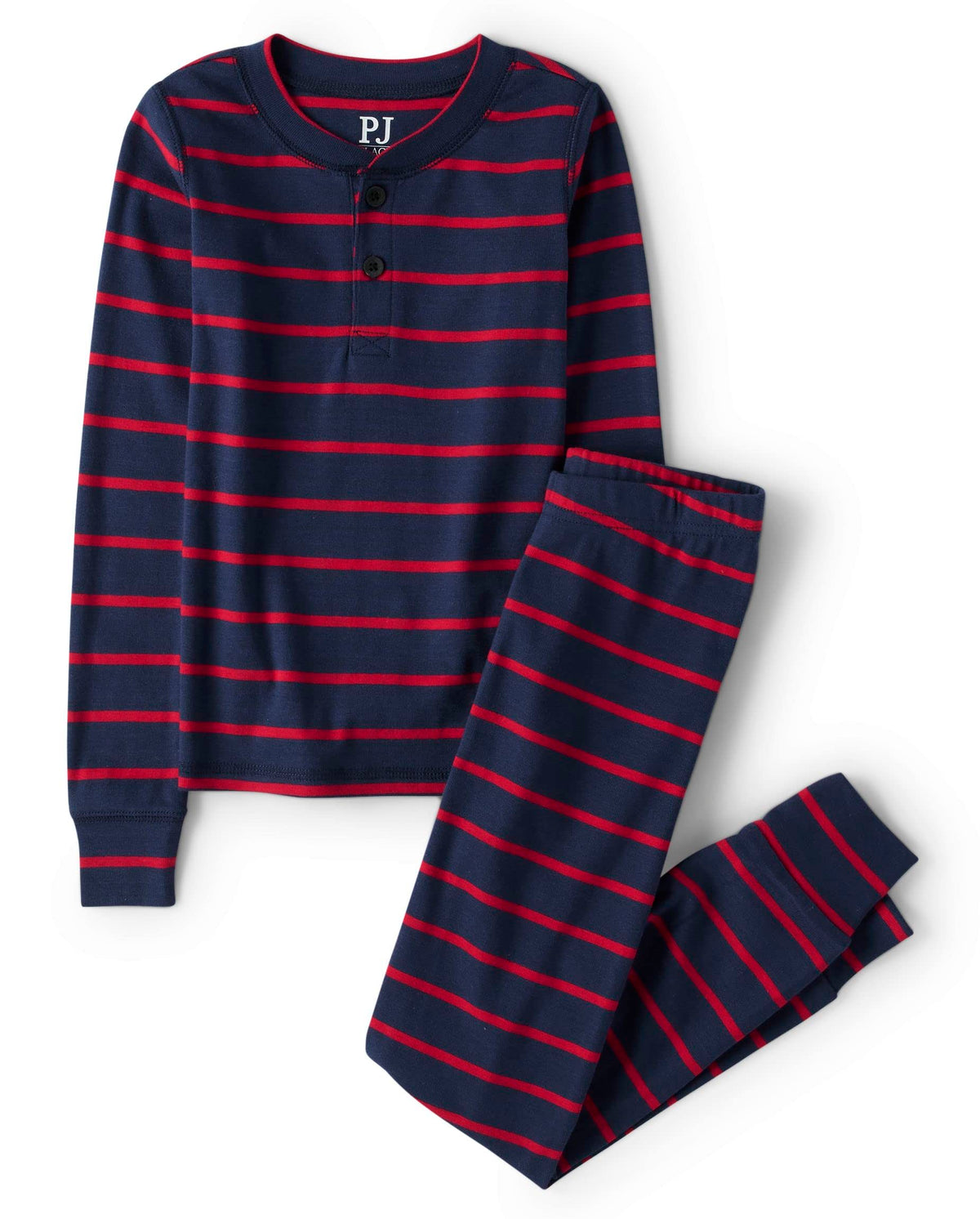 The Children's Place Boys' 100% Cotton Long Sleeve Top and Pants,2 Piece Pajama Set