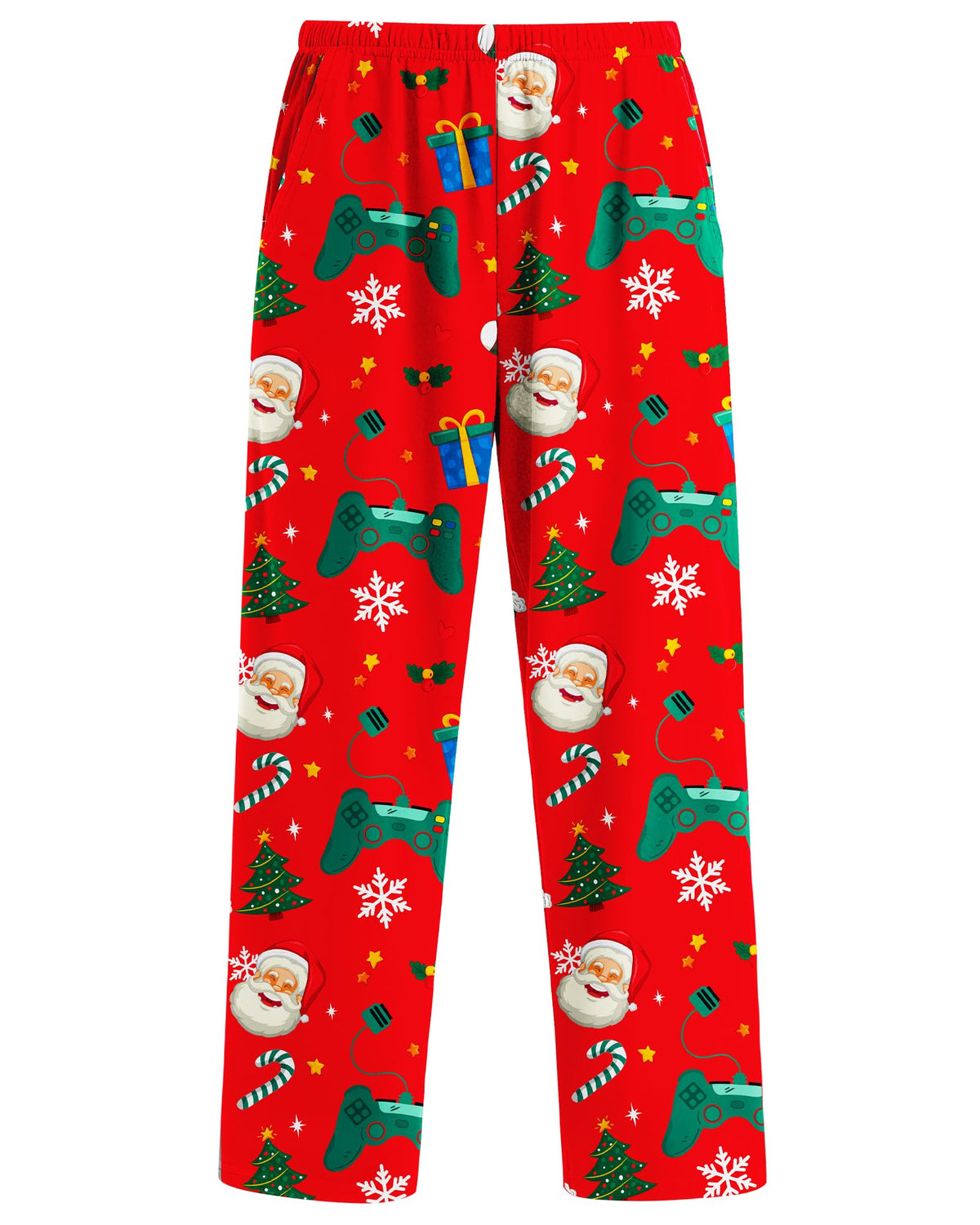 Boys Pajama Pants Soft Pj Bottoms Elastic Waist Lounge Pants Long Sleep Bottoms with Pockets Size 9-14