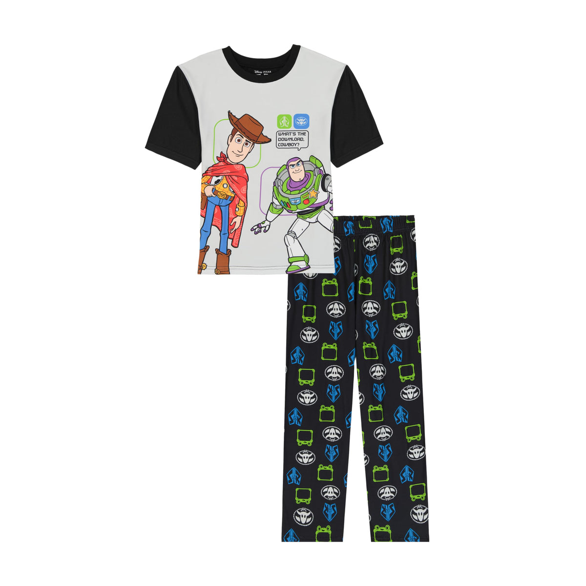 Disney Boys' 2-piece Loose-fit Pajama Set, Matching Long-Sleeve Pajamas