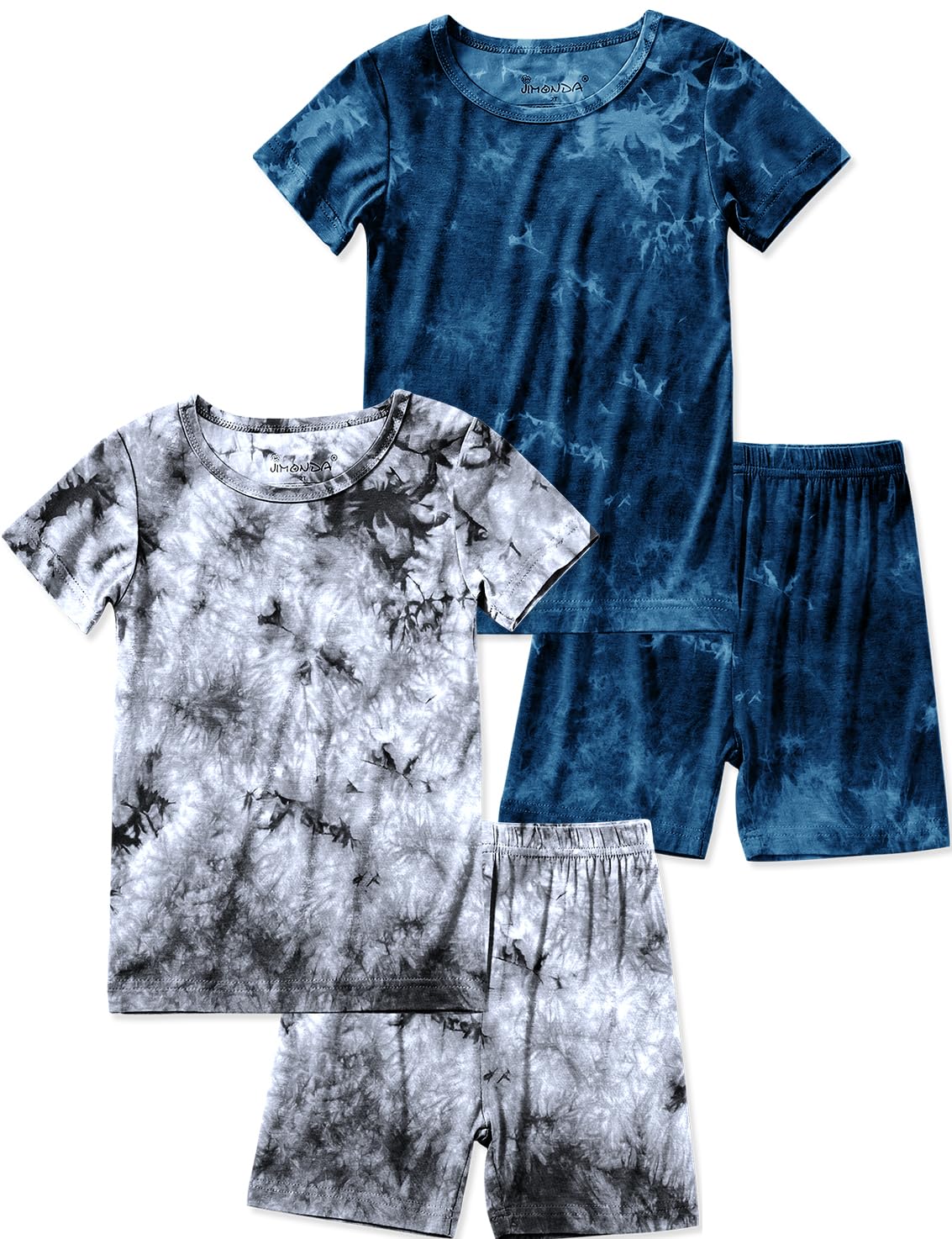 Jimonda Boys Girls Bamboo Rayon Pajamas Set Kids Sleepwear