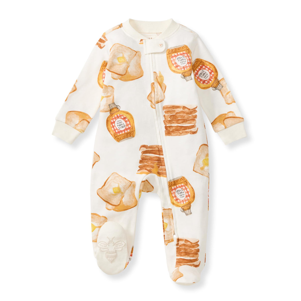 Burt's Bees Baby Boys' Organic Cotton, Sleep and Play Footed Pajamas