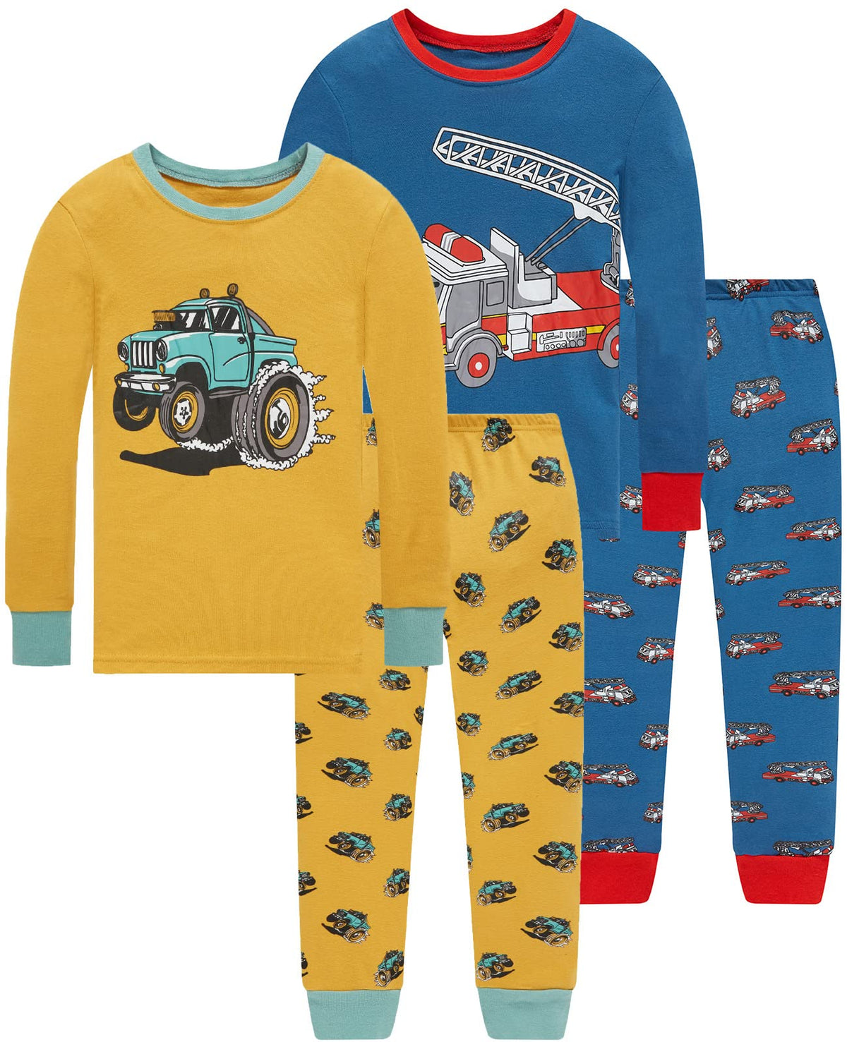 Dolphin&Fish Boy Pajamas Toddler Kids Pjs Set Cotton Soft Clothes Sleepwear